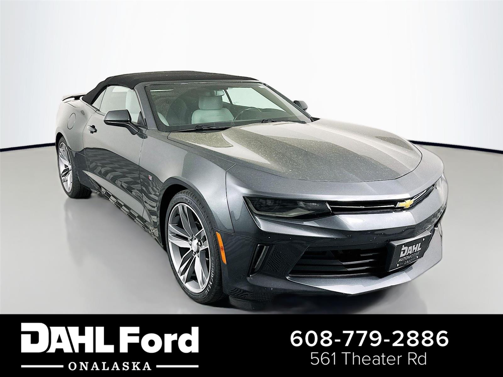 Nightfall Gray Metallic 2017 Chevrolet Camaro 1LT Convertible RWD Convertible Rear-Wheel Drive 8-Speed Automatic