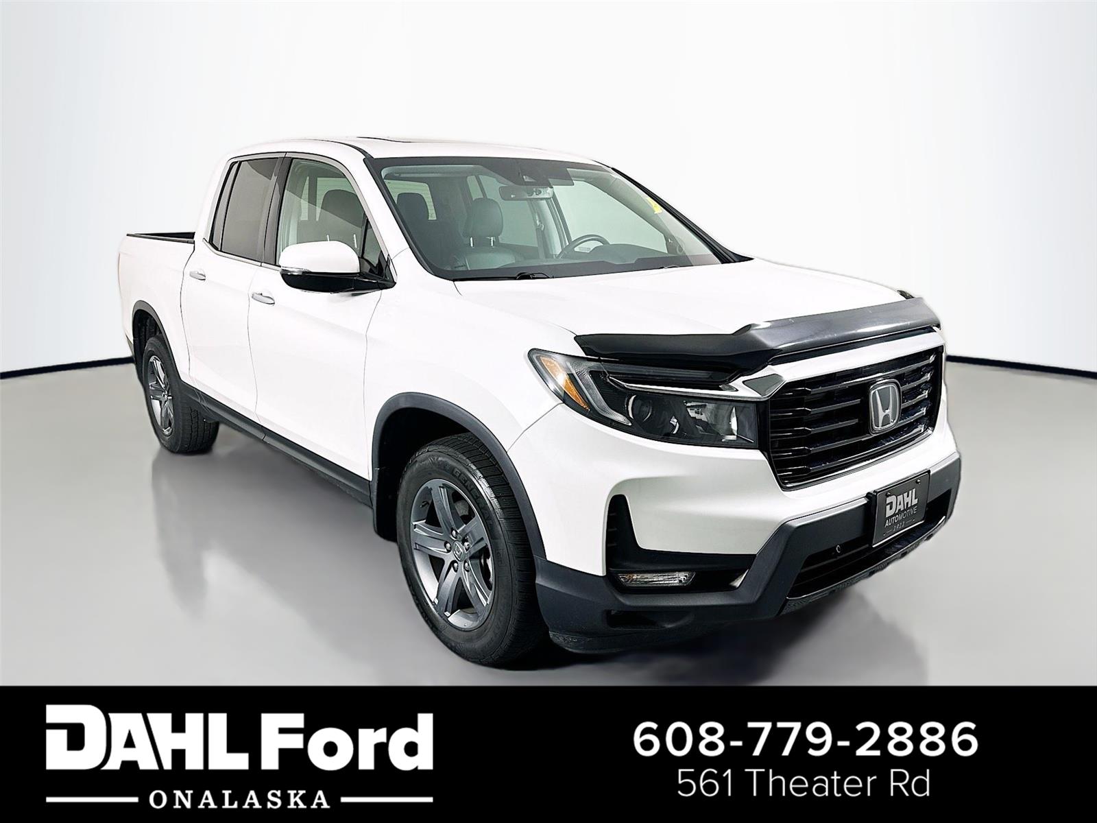 Platinum White Pearl 2022 Honda Ridgeline RTL-E AWD Pickup Truck All-Wheel Drive 9-Speed Automatic