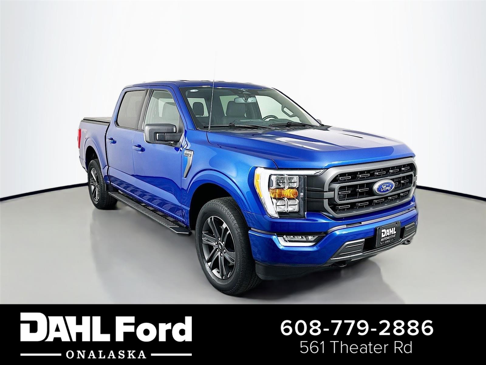 Atlas Blue 2023 Ford F-150 Pickup Truck Four-Wheel Drive Automatic