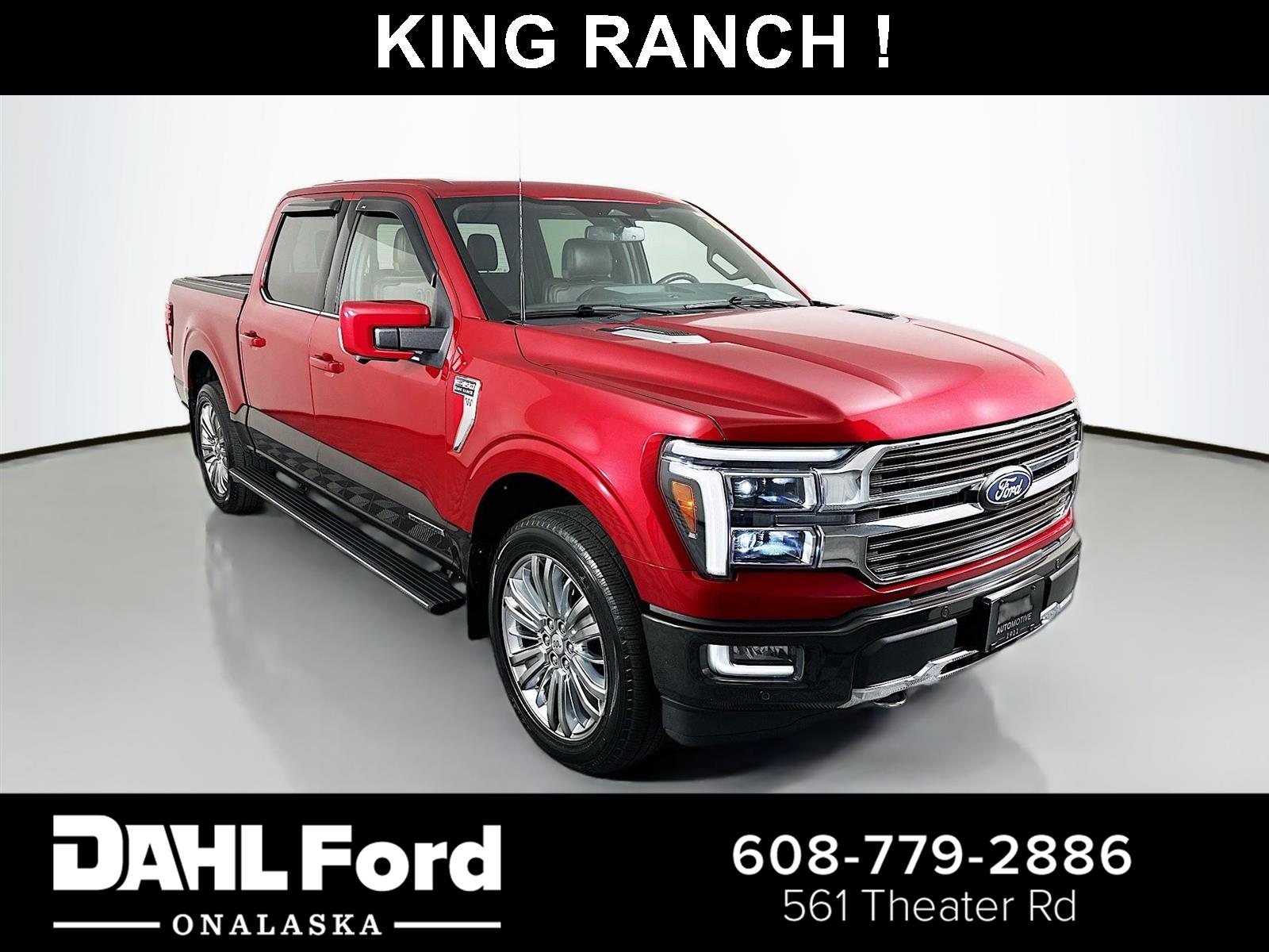 Rapid Red Metallic Tinted Clearcoat 2024 Ford F-150 Pickup Truck Four-Wheel Drive Automatic
