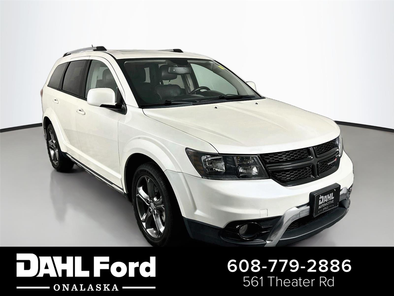 Pearl White Tri-Coat 2015 Dodge Journey SUV / Crossover Front-Wheel Drive 4-Speed Automatic