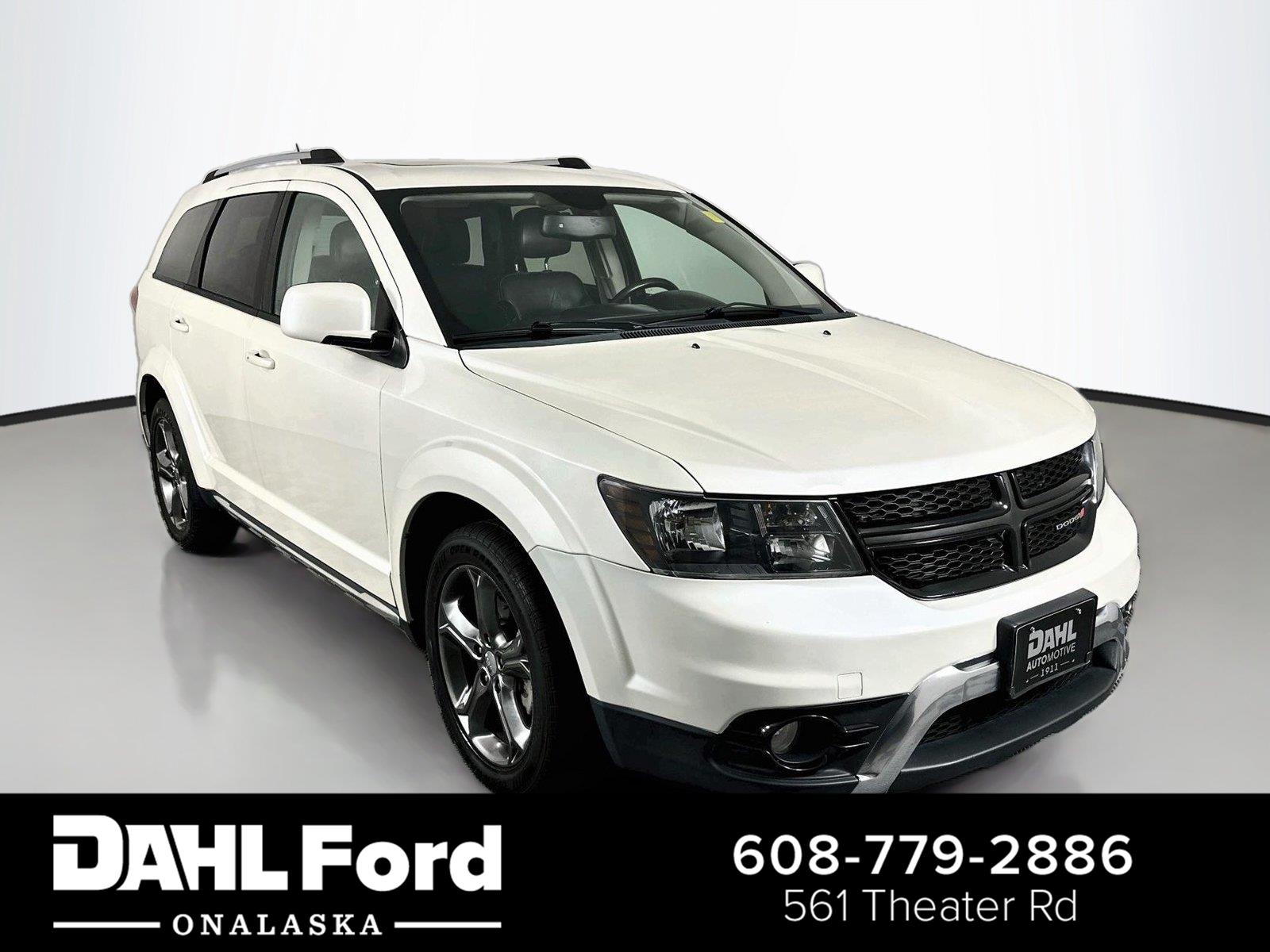 Pearl White Tri-Coat 2015 Dodge Journey SUV / Crossover Front-Wheel Drive 4-Speed Automatic