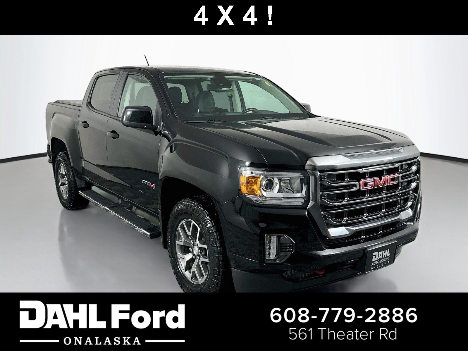 Onyx Black 2021 GMC Canyon Pickup Truck Four-Wheel Drive 8-Speed Automatic