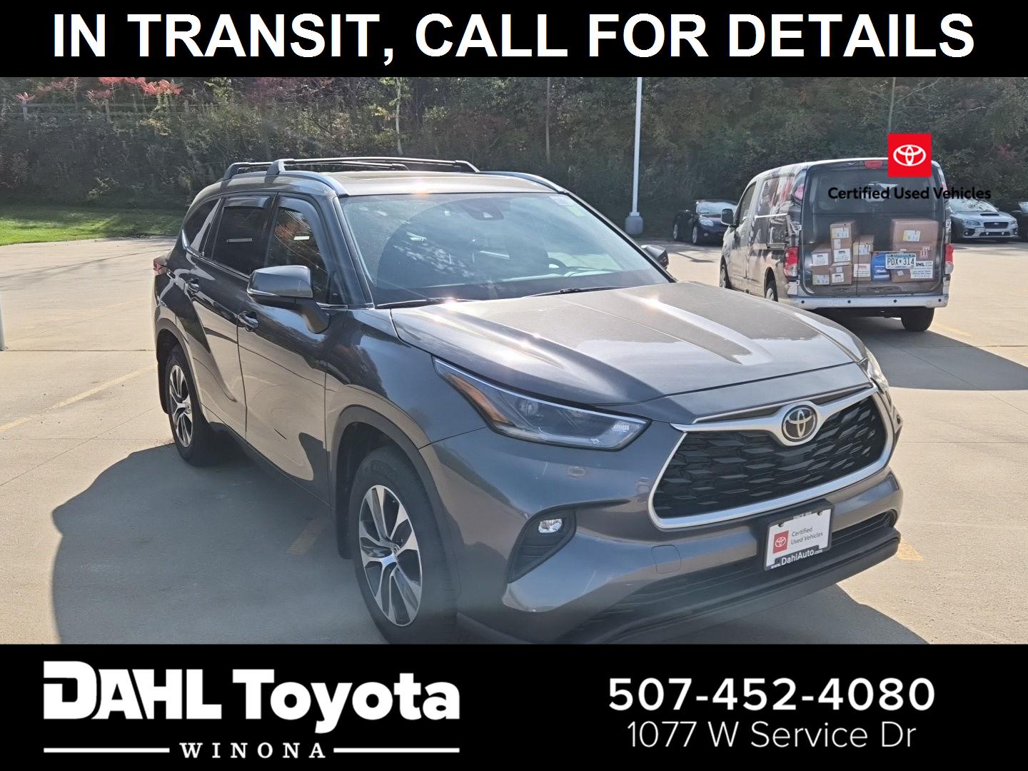 Magnetic Gray Metallic 2021 Toyota Highlander SUV / Crossover All-Wheel Drive Automatic