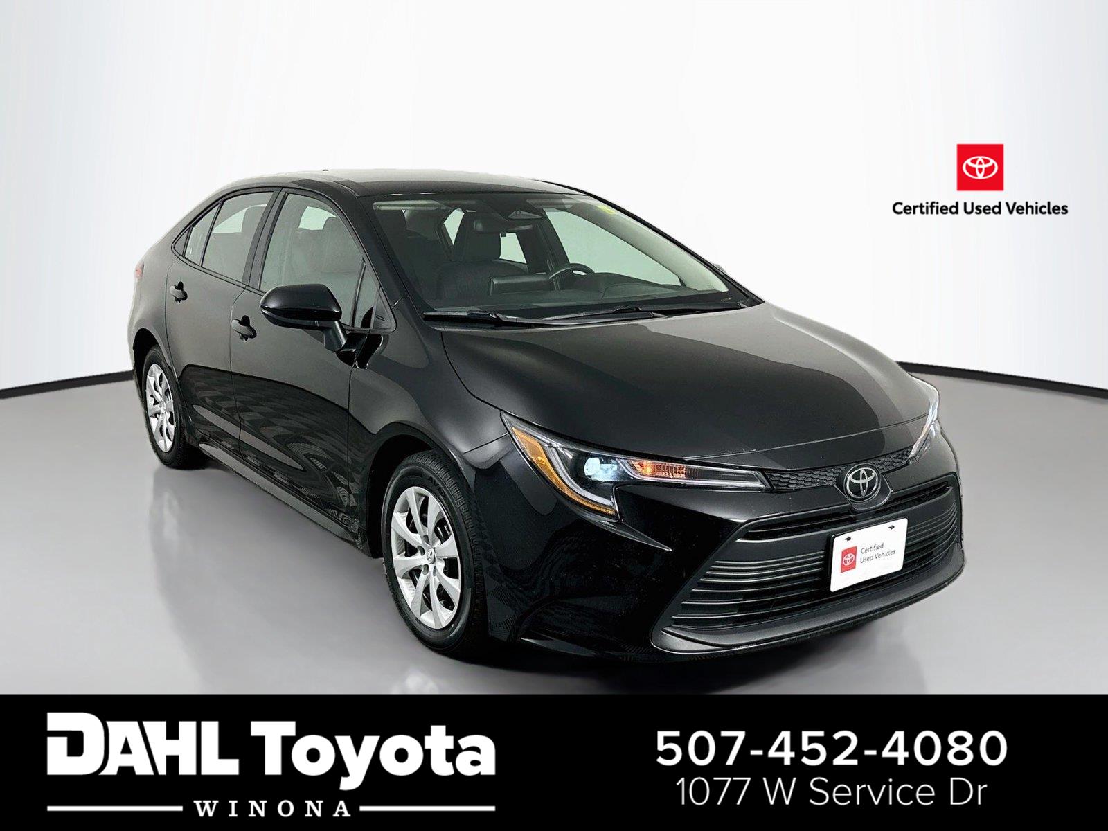 Midnight Black Metallic 2025 Toyota Corolla Sedan Front-Wheel Drive Continuously Variable Transmission