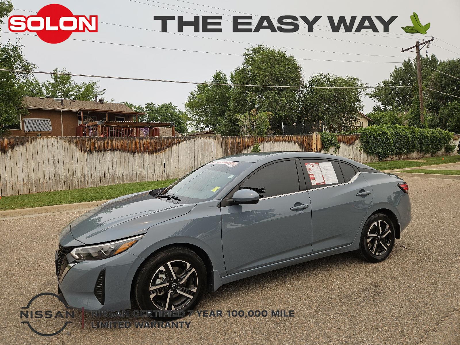 Atlantic Gray Metallic 2025 Nissan Sentra Sedan Front-Wheel Drive Continuously Variable Transmission