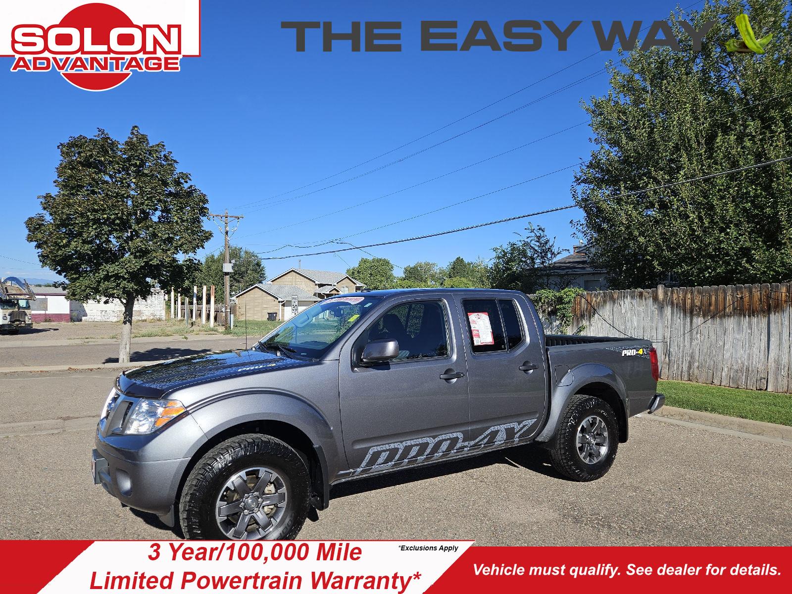 Gray (Gun Metallic) 2019 Nissan Frontier Pickup Truck Four-Wheel Drive Automatic