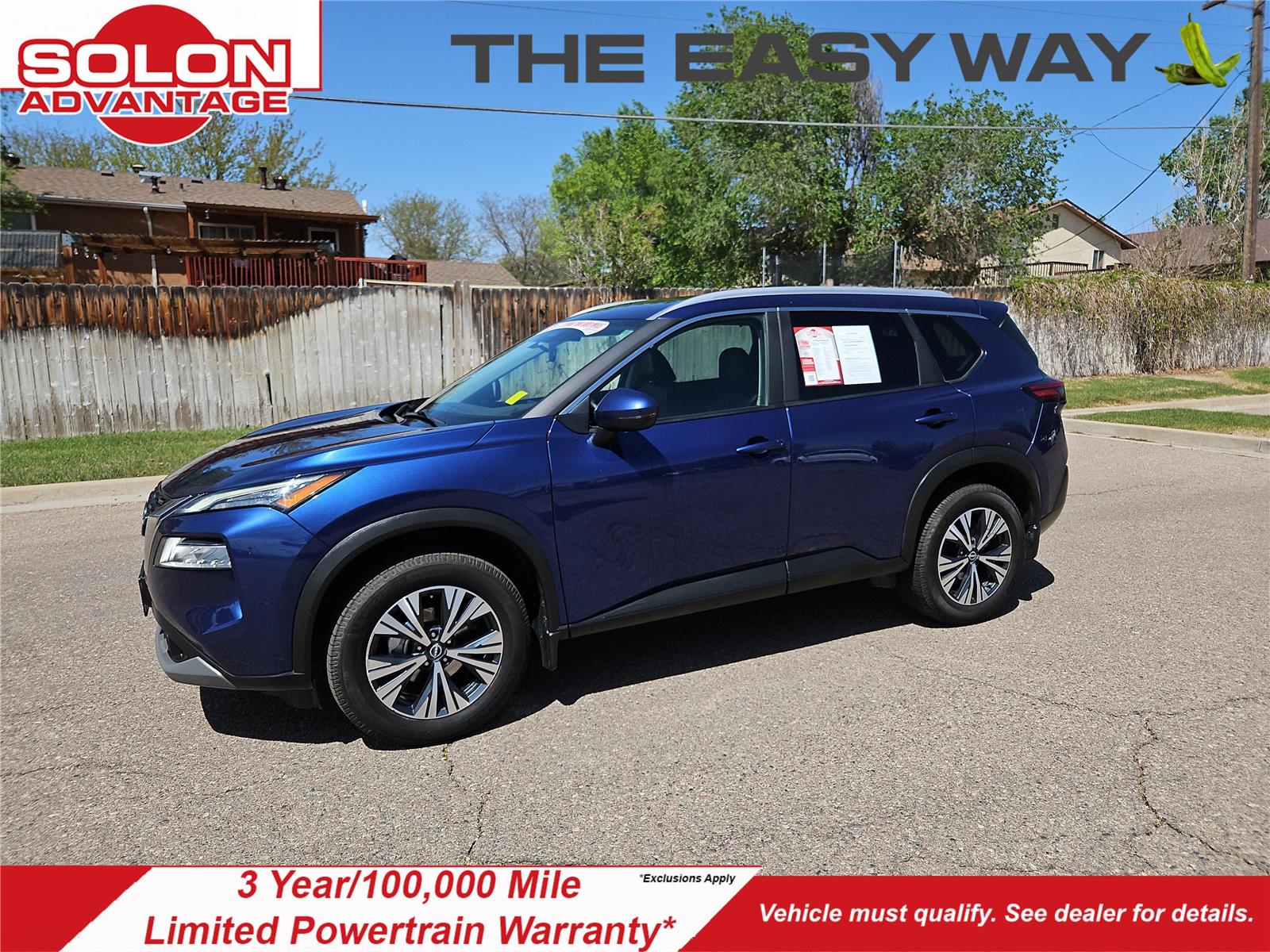 Caspian Blue Metallic 2023 Nissan Rogue SV AWD SUV / Crossover All-Wheel Drive Continuously Variable Transmission