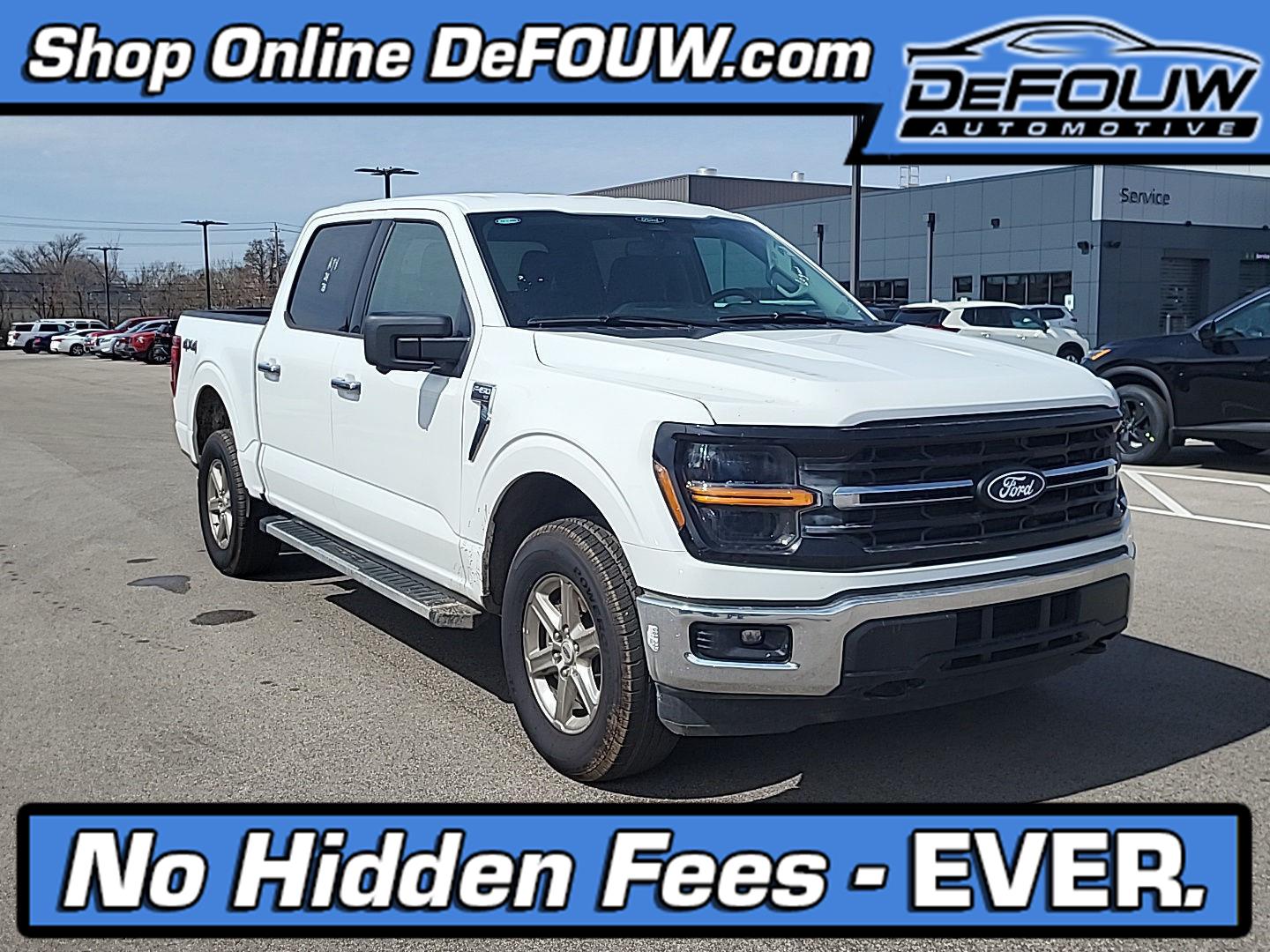 Oxford White 2024 Ford F-150 XLT SuperCrew 4WD Pickup Truck Four-Wheel Drive Automatic