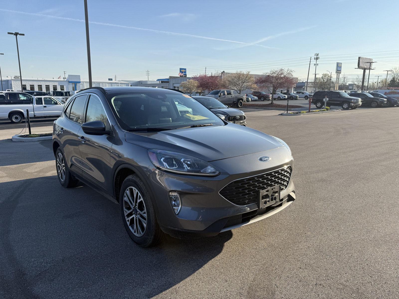 Gray (Carbonized Grey) 2021 Ford Escape Hybrid SEL AWD SUV / Crossover All-Wheel Drive Continuously Variable Transmission