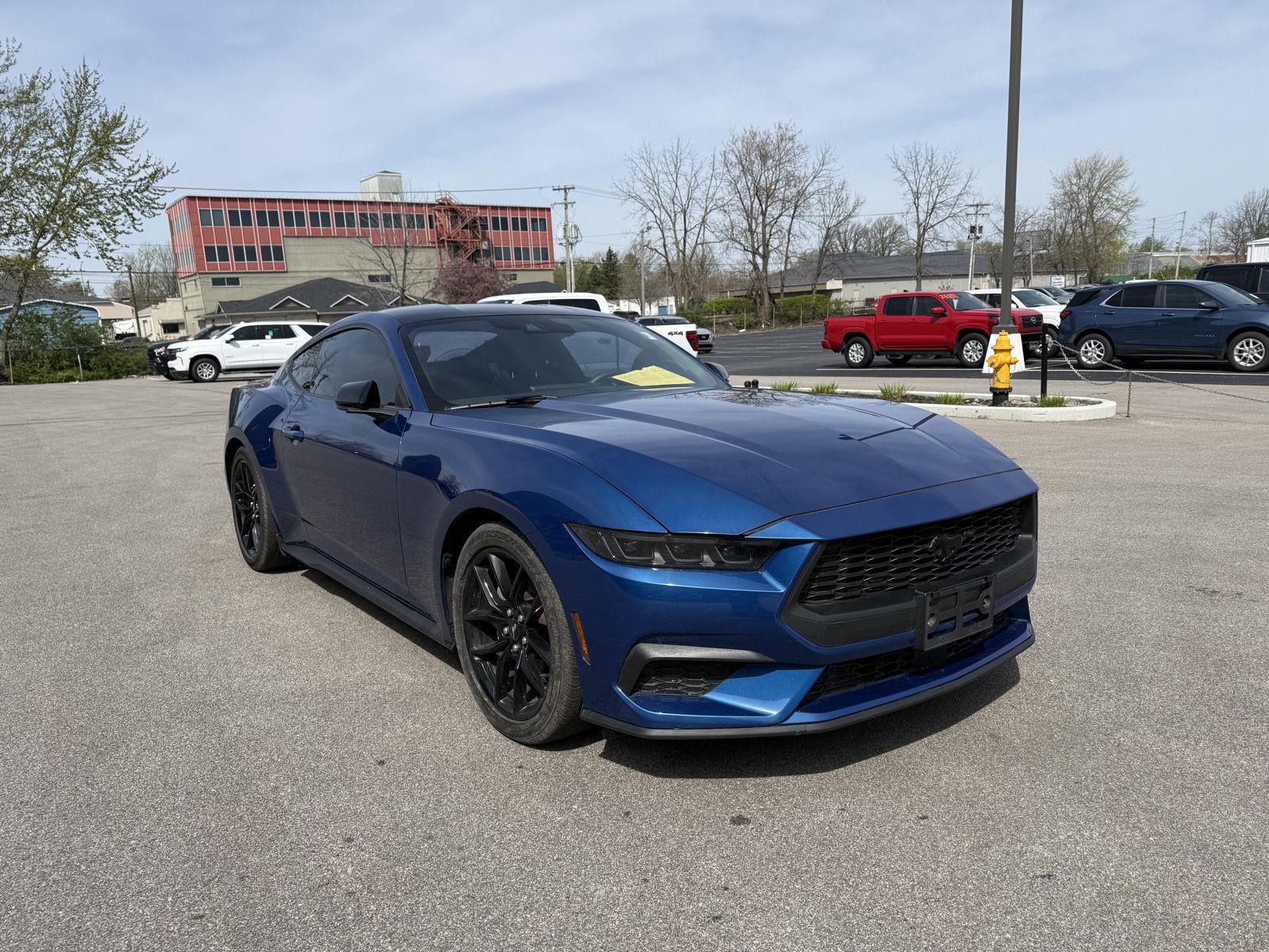 Atlas Blue 2024 Ford Mustang EcoBoost Fastback RWD Coupe Rear-Wheel Drive Automatic