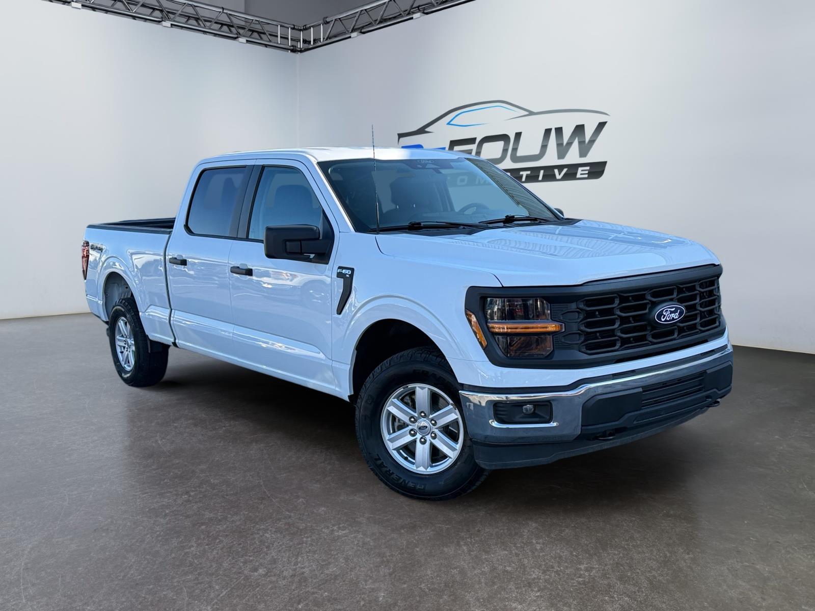 Oxford White 2024 Ford F-150 XL SuperCrew 4WD Pickup Truck Four-Wheel Drive Automatic