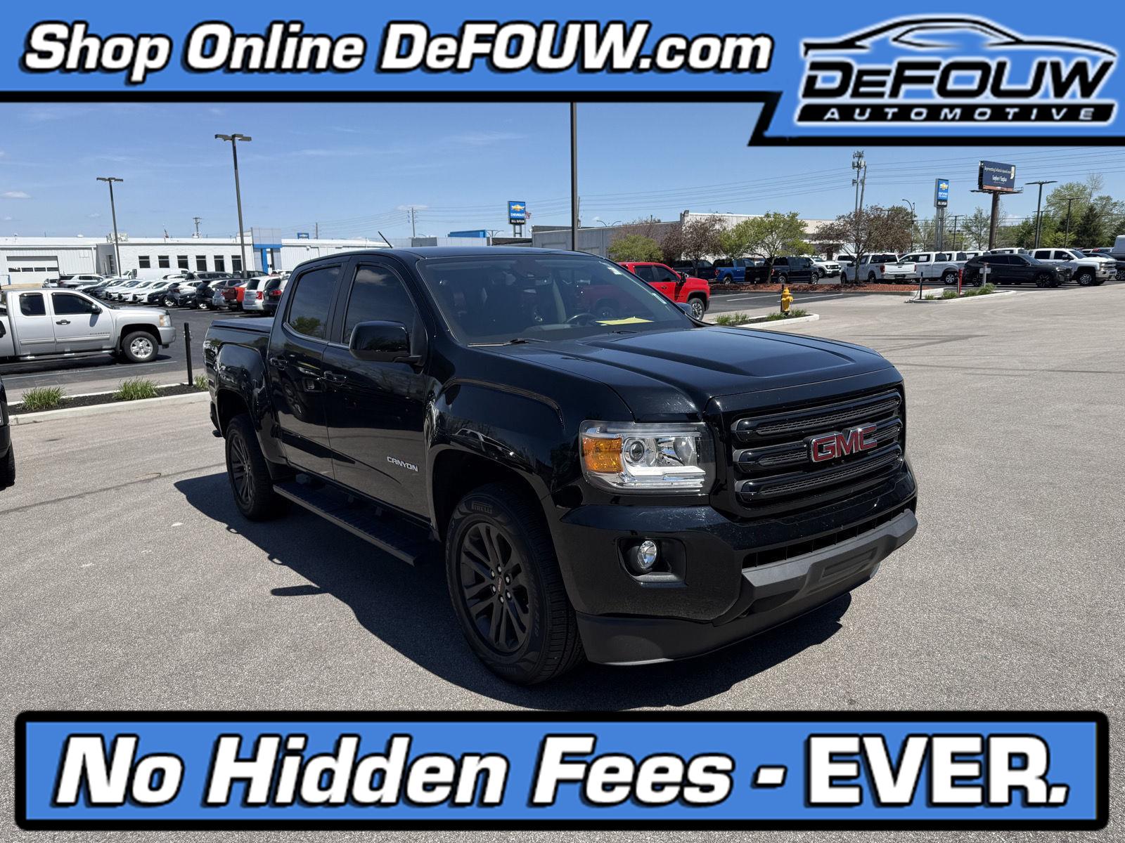 Onyx Black 2019 GMC Canyon SLE Crew Cab 4WD Pickup Truck Four-Wheel Drive 8-Speed Automatic