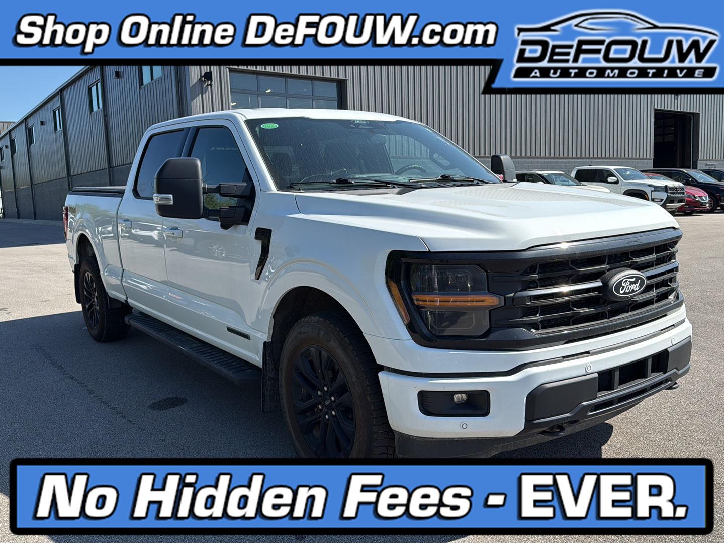 Oxford White 2024 Ford F-150 XLT SuperCrew 4WD Pickup Truck Four-Wheel Drive Automatic