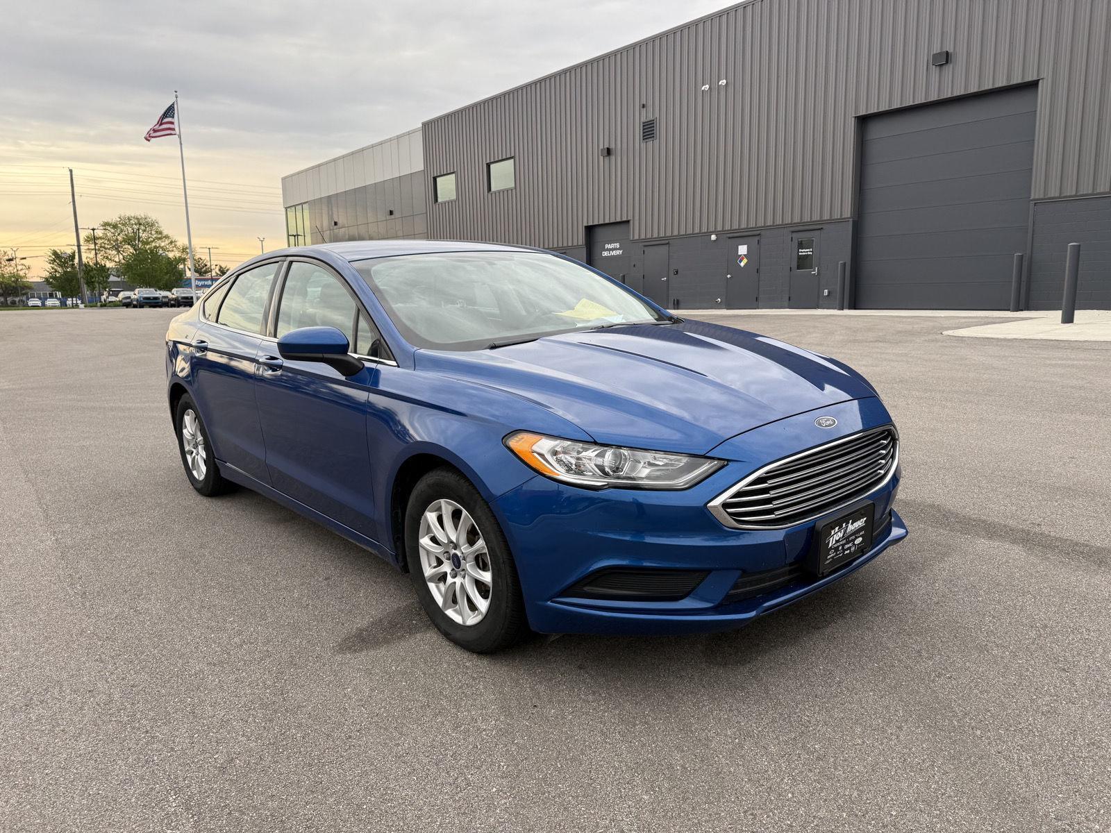 Lightning Blue 2017 Ford Fusion S Sedan Front-Wheel Drive 6-Speed Automatic