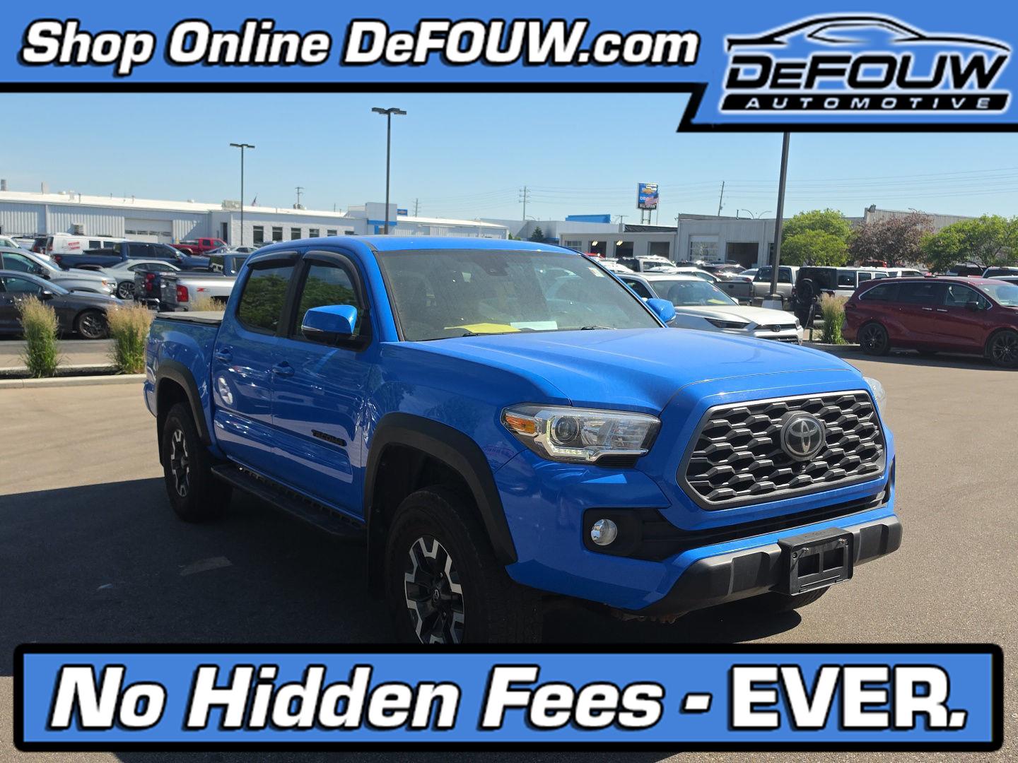 Voodoo Blue 2021 Toyota Tacoma TRD Pro Double Cab 4WD Pickup Truck Four-Wheel Drive Automatic