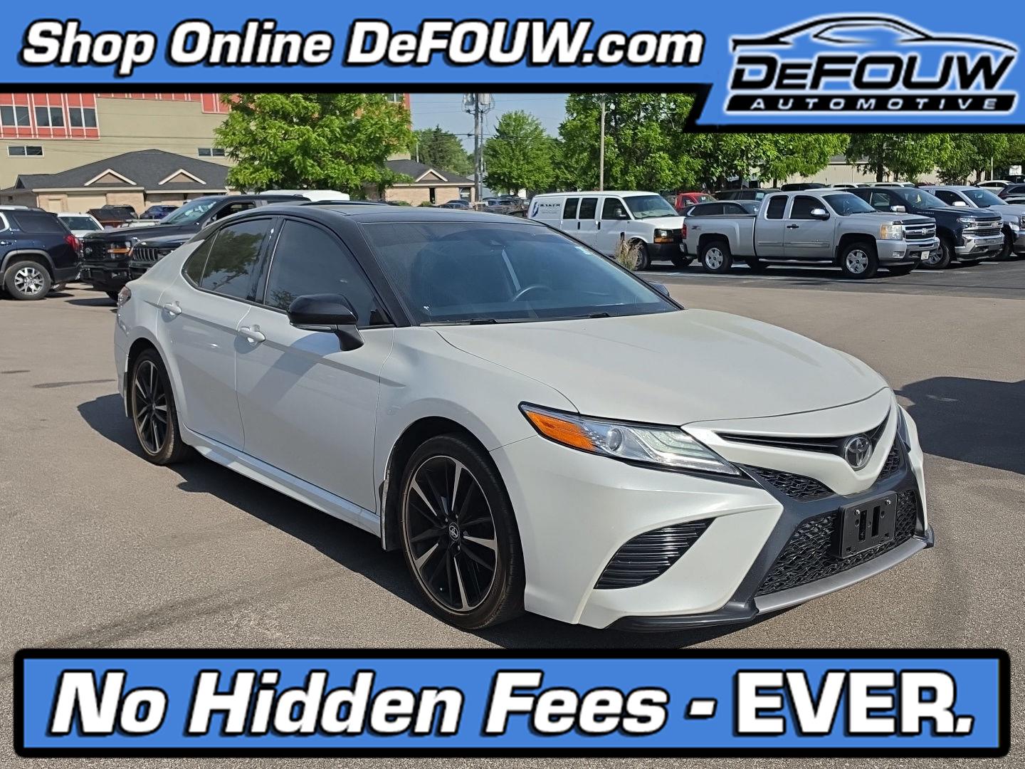 White 2020 Toyota Camry Sedan Front-Wheel Drive Automatic