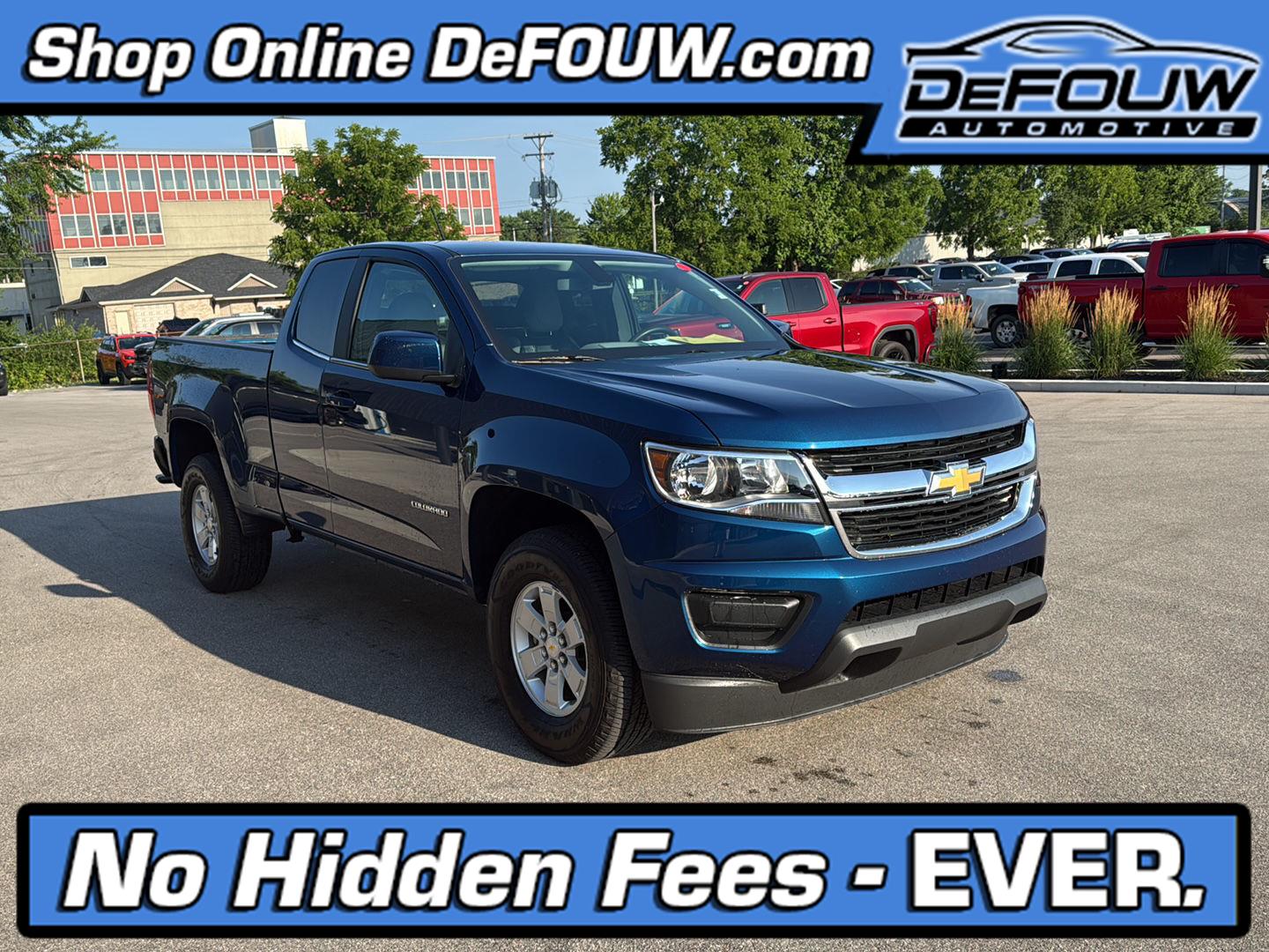 Pacific Blue Metallic 2020 Chevrolet Colorado Pickup Truck 4X2 6-Speed Automatic