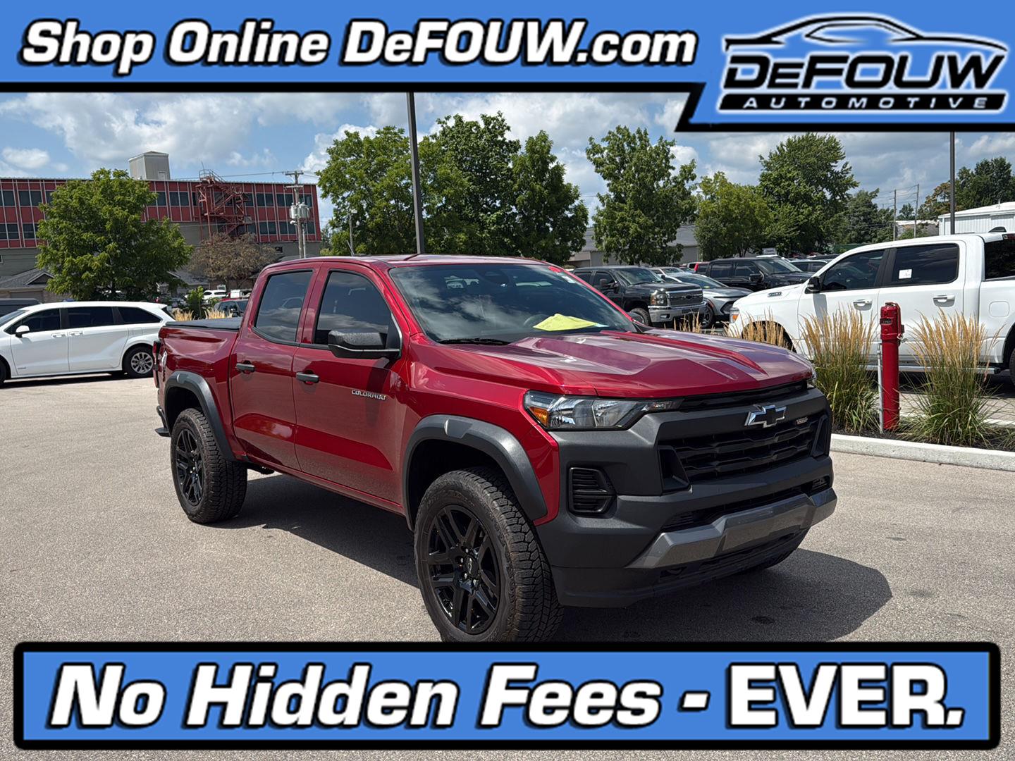 Radiant Red Tintcoat 2023 Chevrolet Colorado Pickup Truck Four-Wheel Drive 8-Speed Automatic