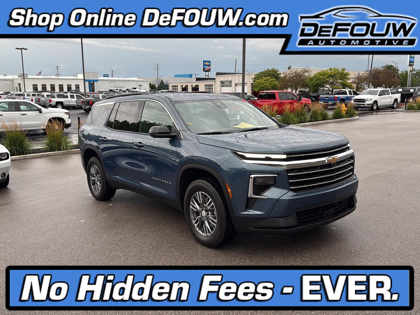 Lakeshore Blue Metallic 2024 Chevrolet Traverse SUV / Crossover Front-Wheel Drive 8-Speed Automatic
