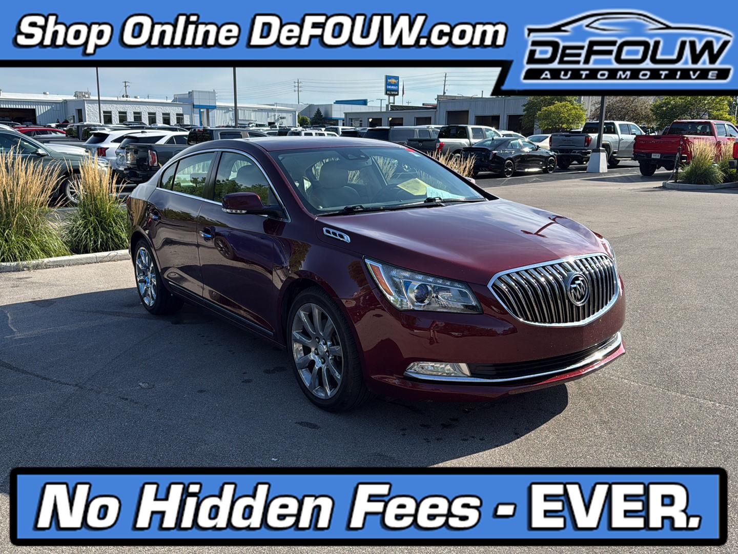Deep Garnet Metallic 2014 Buick LaCrosse Sedan Front-Wheel Drive 6-Speed Automatic