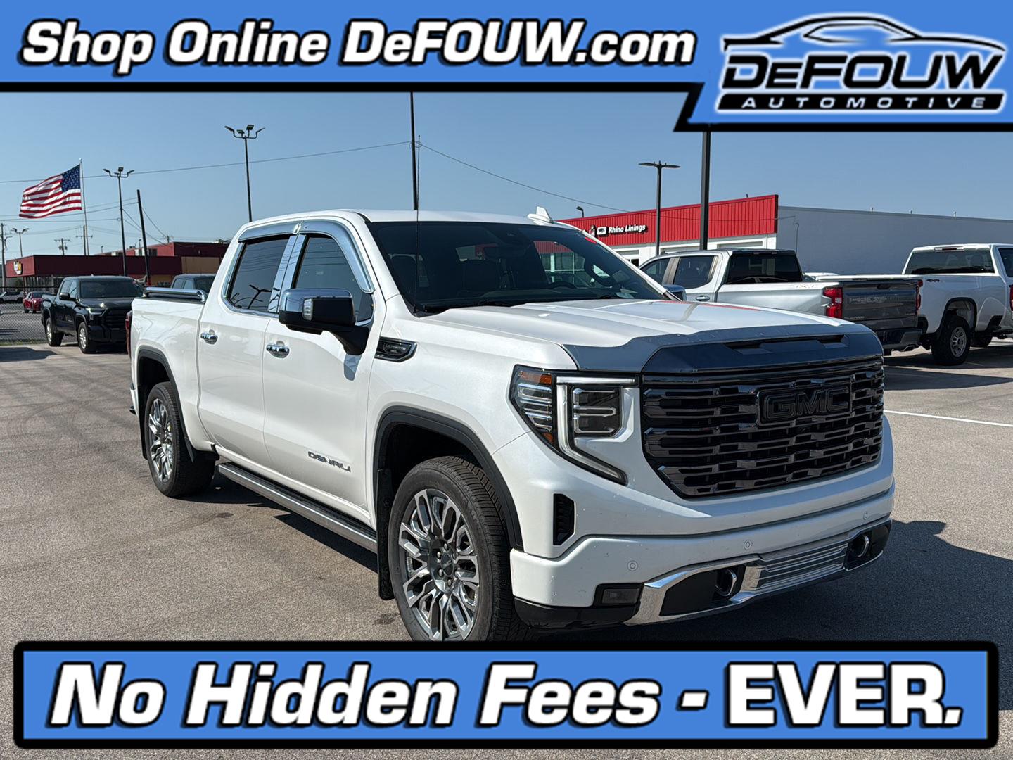 White Frost Tricoat 2023 GMC Sierra 1500 Pickup Truck Four-Wheel Drive Automatic