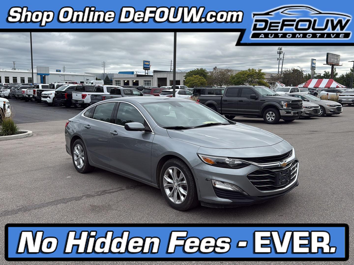 Gray (Sterling Grey Metallic) 2023 Chevrolet Malibu Sedan Front-Wheel Drive Continuously Variable Transmission