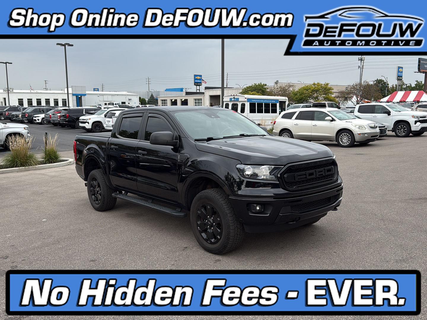 Shadow Black 2022 Ford Ranger Pickup Truck Four-Wheel Drive Automatic