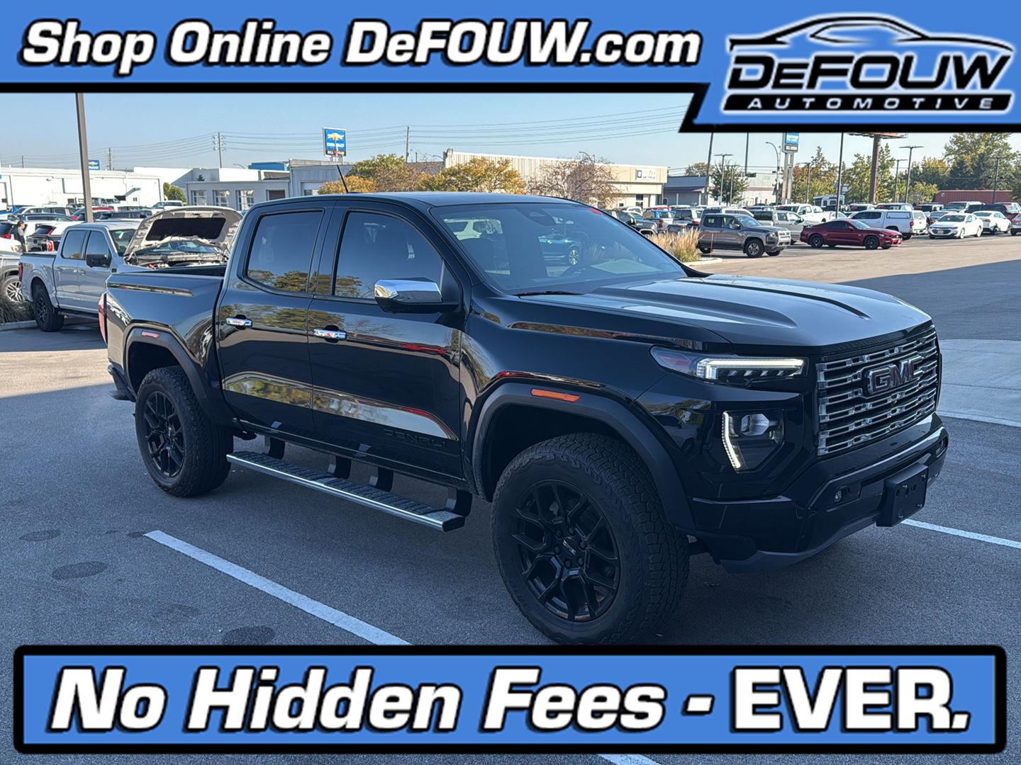 Onyx Black 2023 GMC Canyon Pickup Truck Four-Wheel Drive 8-Speed Automatic