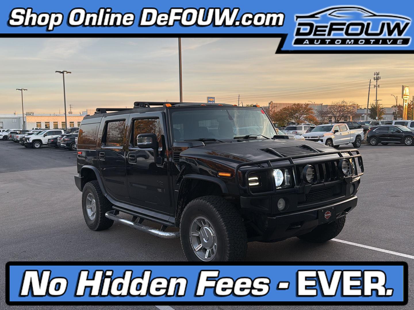 Black 2003 Hummer H2 SUV / Crossover Four-Wheel Drive 4-Speed Automatic