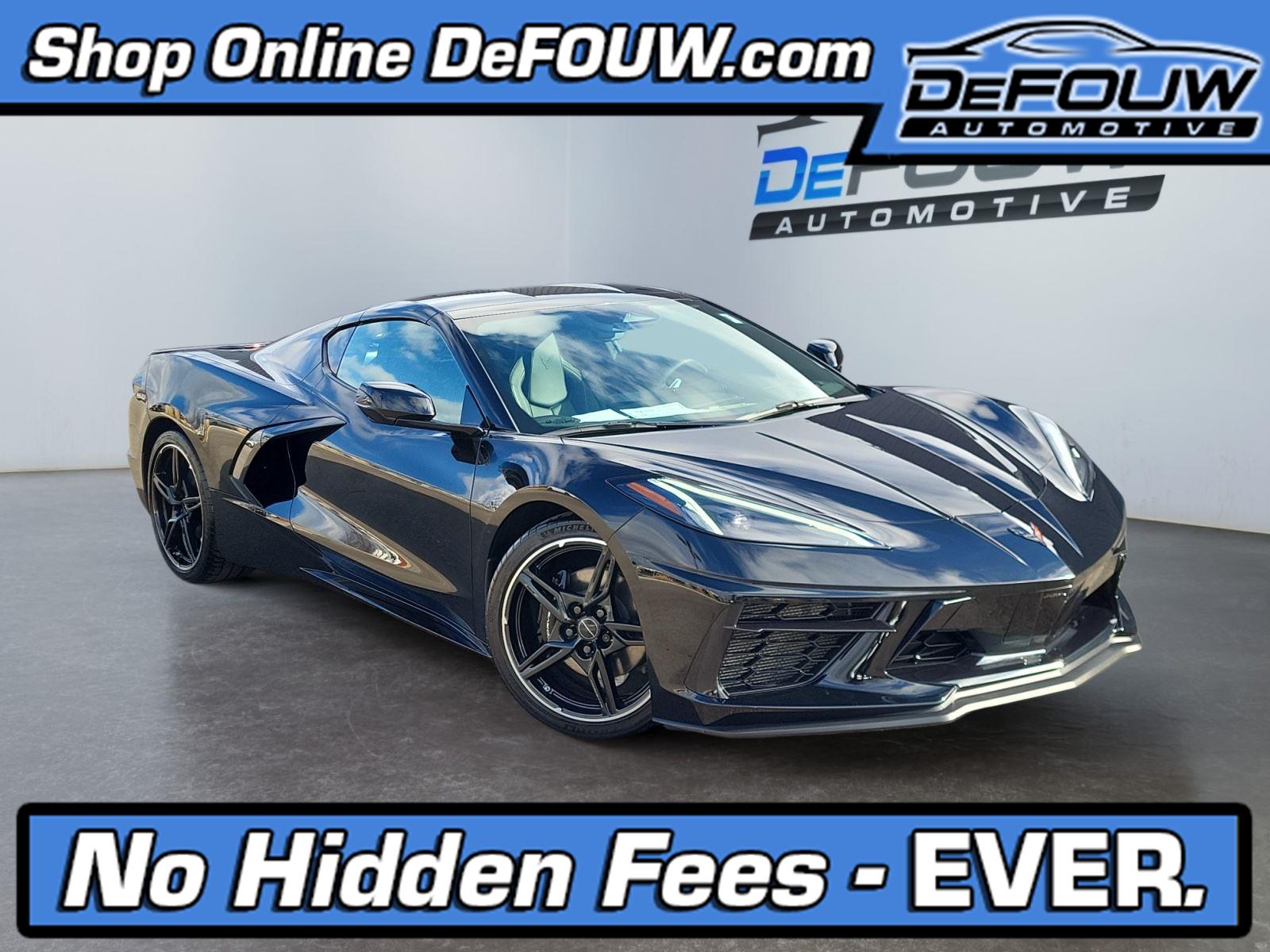 Black 2024 Chevrolet Corvette Stingray 1LT Coupe RWD Coupe Rear-Wheel Drive 8-Speed Dual Clutch