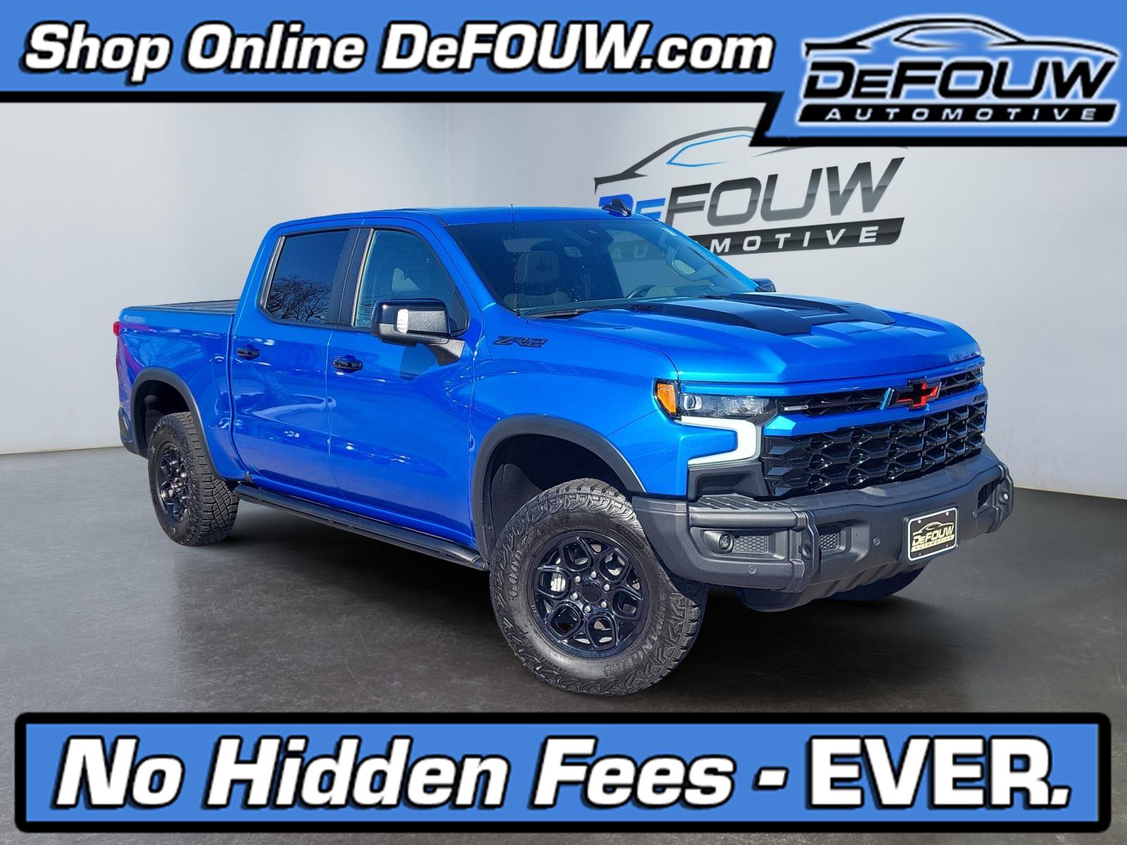 Riptide Blue Metallic 2025 Chevrolet Silverado 1500 ZR2 Crew Cab 4WD Pickup Truck Four-Wheel Drive Automatic