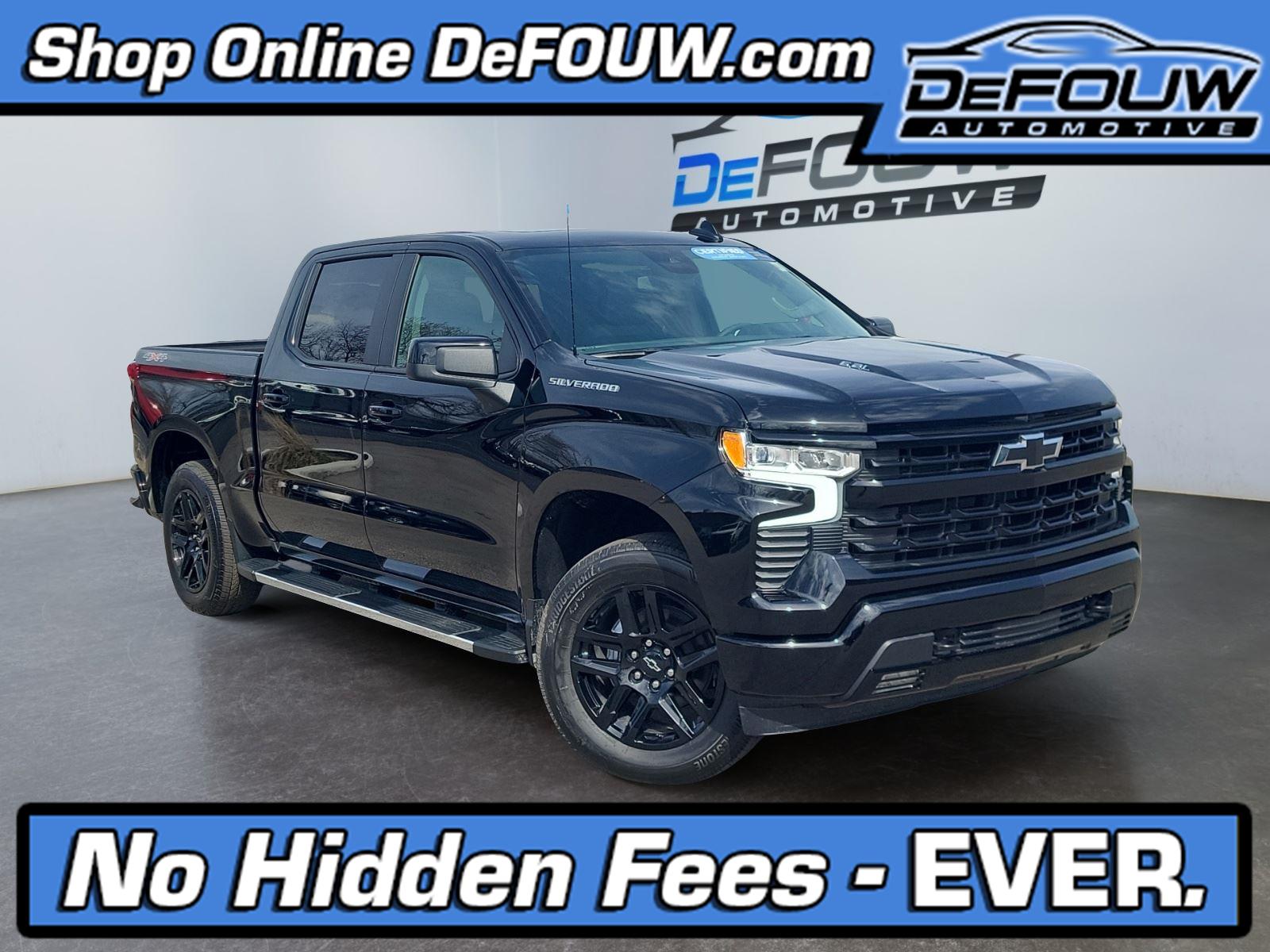 Black 2026 Chevrolet Silverado 1500 Pickup Truck Four-Wheel Drive 8-Speed Automatic