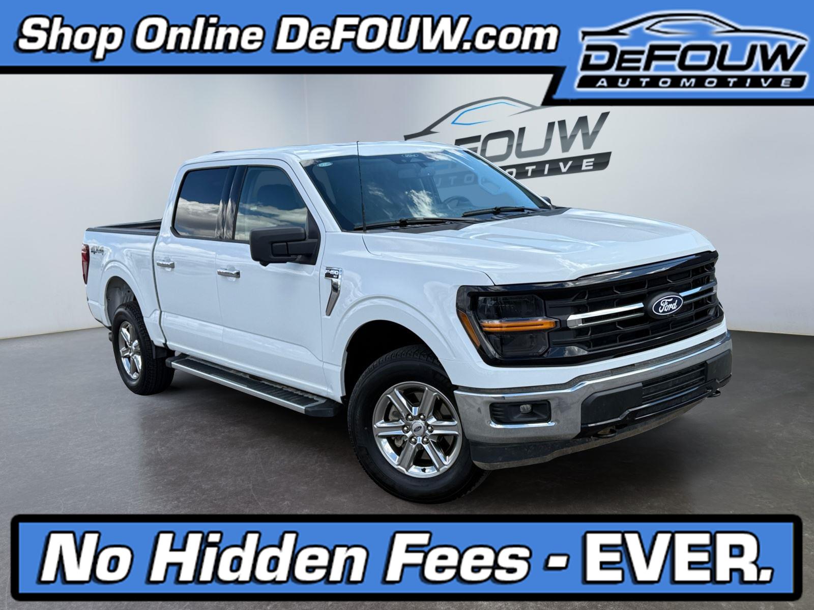 Oxford White 2024 Ford F-150 XLT SuperCrew 4WD Pickup Truck Four-Wheel Drive Automatic