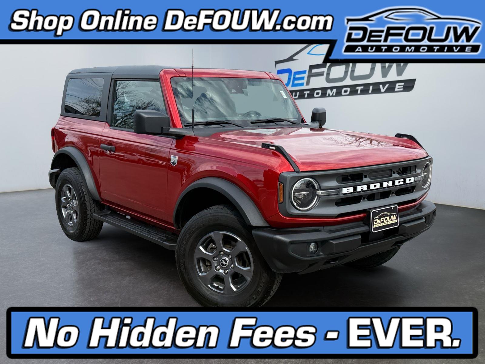 Hot Pepper Red Tinted Clearcoat 2023 Ford Bronco Big Bend 2-Door 4WD SUV / Crossover Four-Wheel Drive Automatic