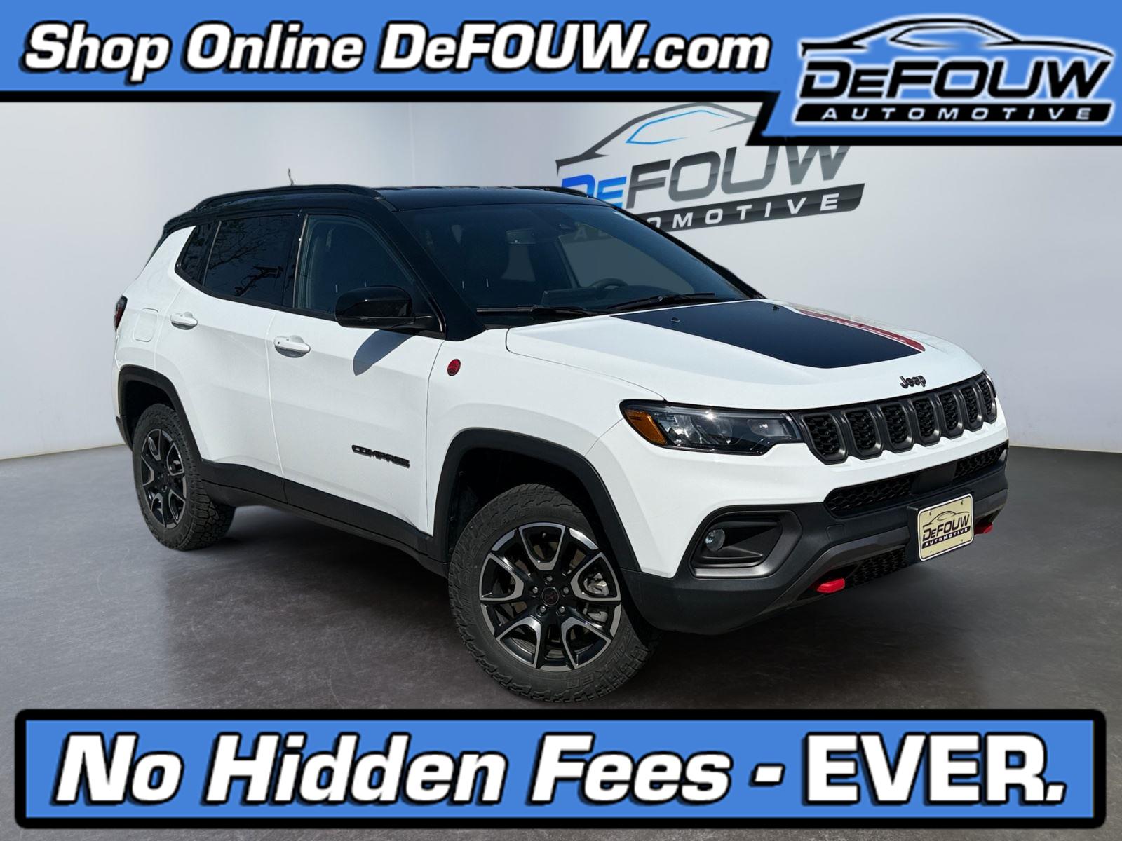 Bright White Clearcoat 2025 Jeep Compass SUV / Crossover Four-Wheel Drive 8-Speed Automatic