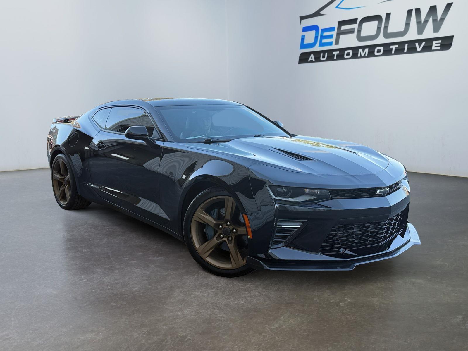 Black 2016 Chevrolet Camaro 2SS Coupe RWD Coupe Rear-Wheel Drive 6-Speed Manual