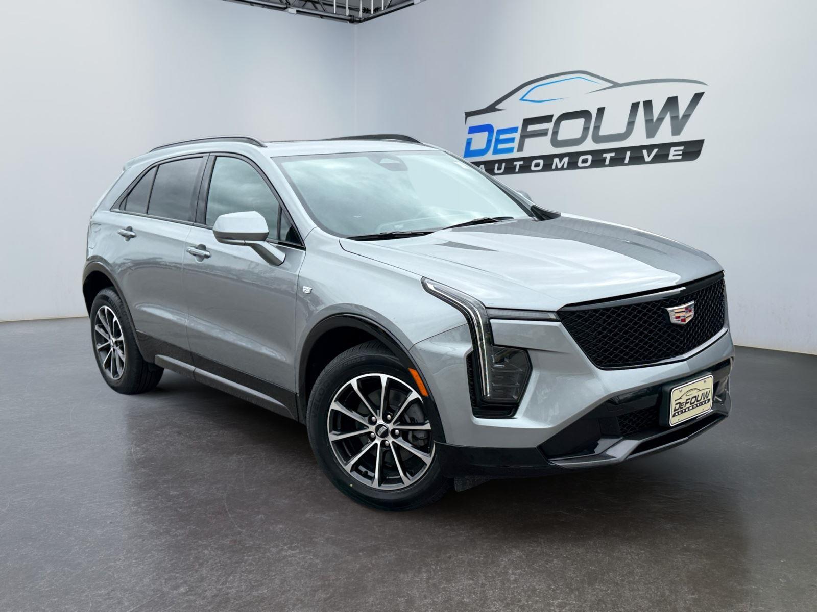 Argent Silver Metallic 2024 Cadillac XT4 Sport AWD SUV / Crossover Four-Wheel Drive 9-Speed Automatic
