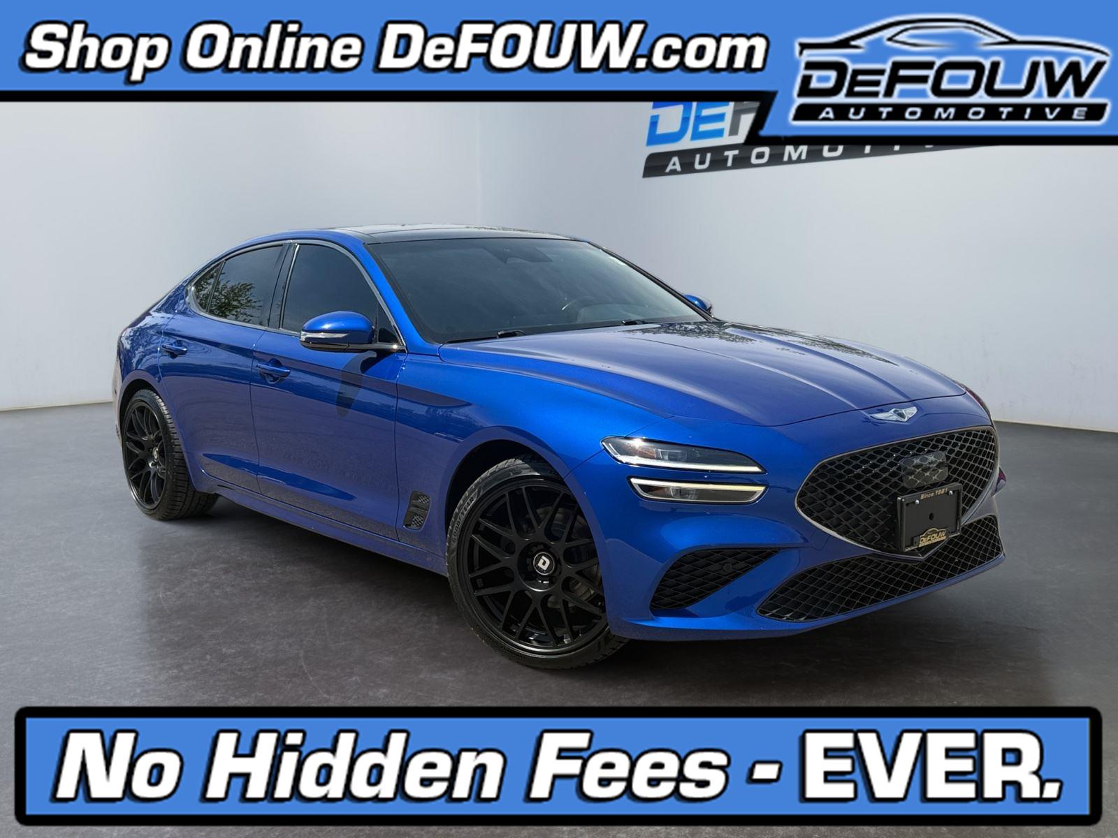 Mallorca Blue 2023 Genesis G70 2.0T RWD Sedan Rear-Wheel Drive Automatic