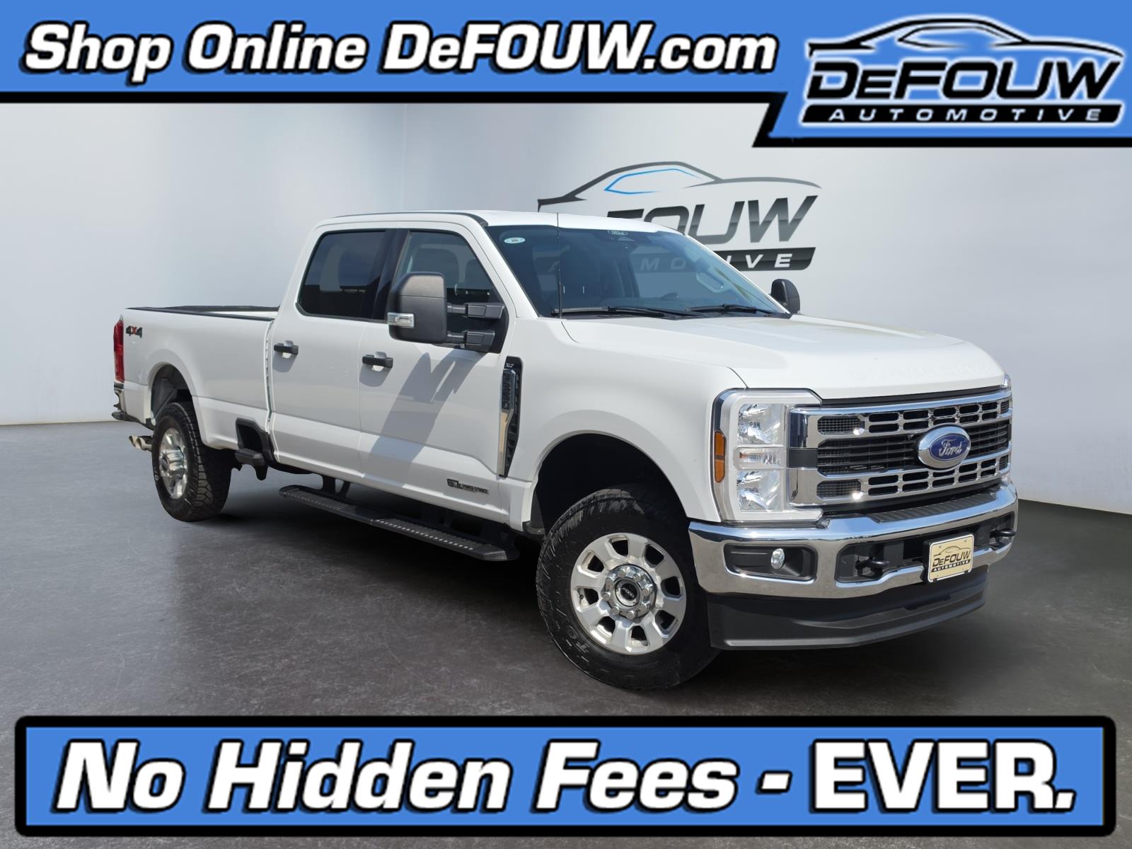 Oxford White 2024 Ford F-350 Super Duty XLT Crew Cab 4WD Pickup Truck Four-Wheel Drive Automatic