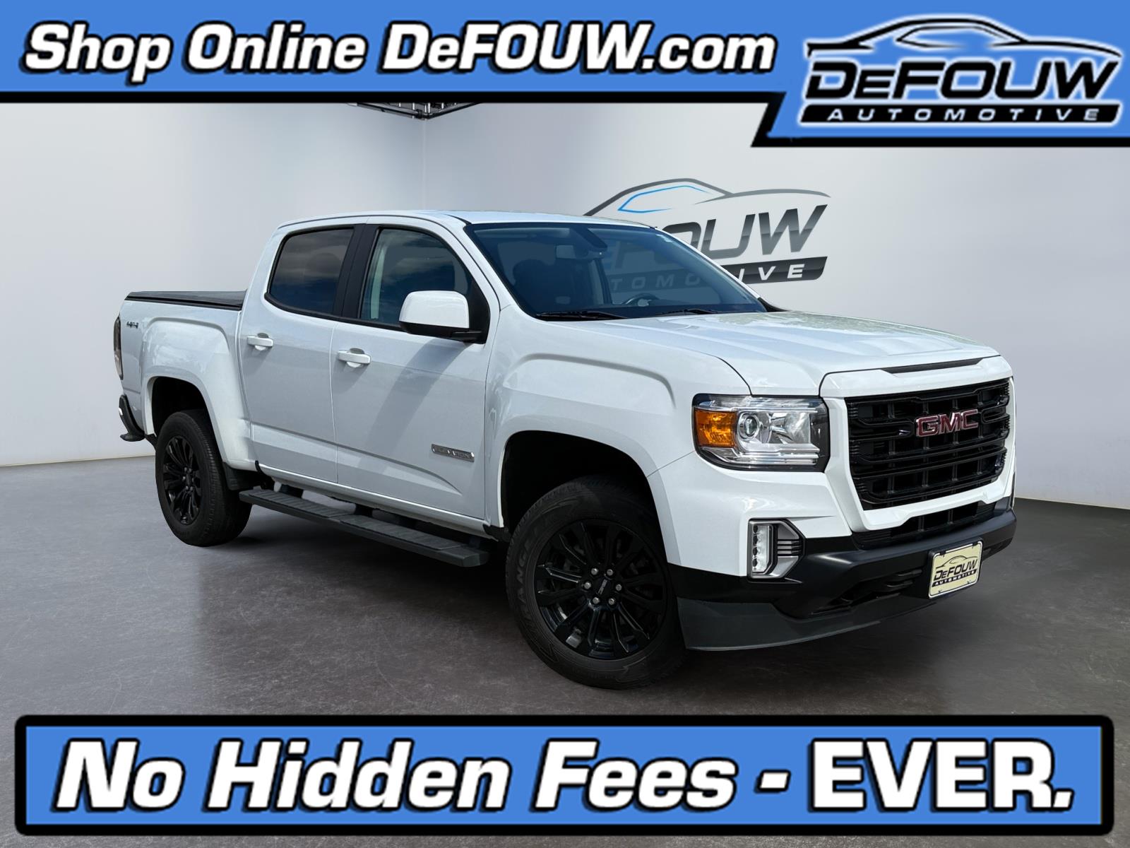 Summit White 2022 GMC Canyon Pickup Truck Four-Wheel Drive 8-Speed Automatic