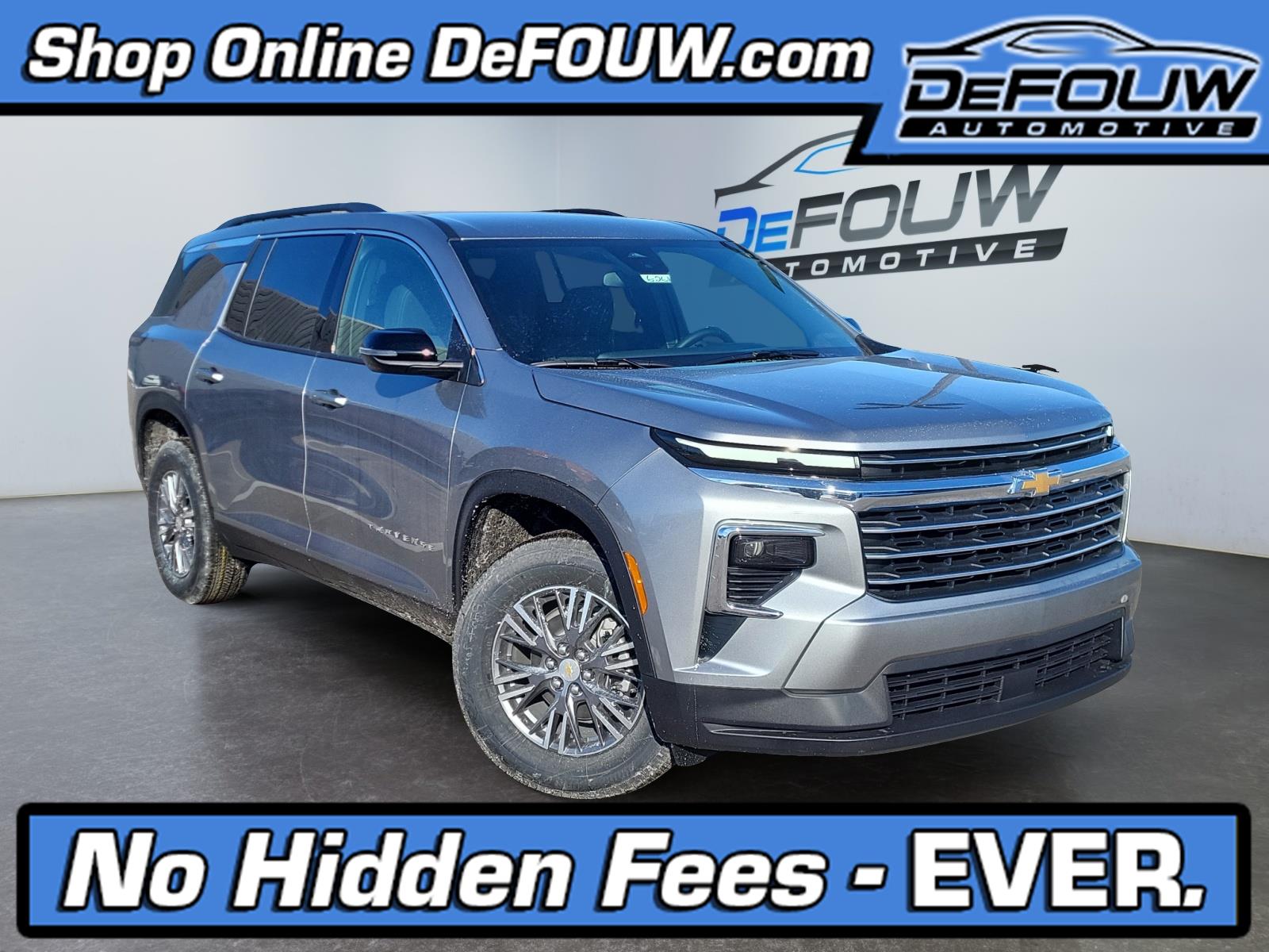 Sterling Gray Metallic 2026 Chevrolet Traverse SUV / Crossover Front-Wheel Drive 8-Speed Automatic