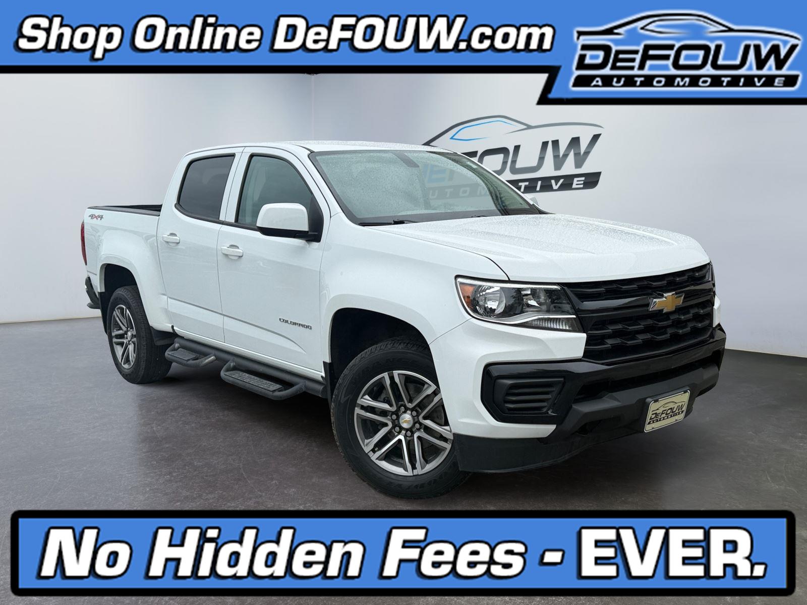 Summit White 2022 Chevrolet Colorado Pickup Truck Four-Wheel Drive 8-Speed Automatic