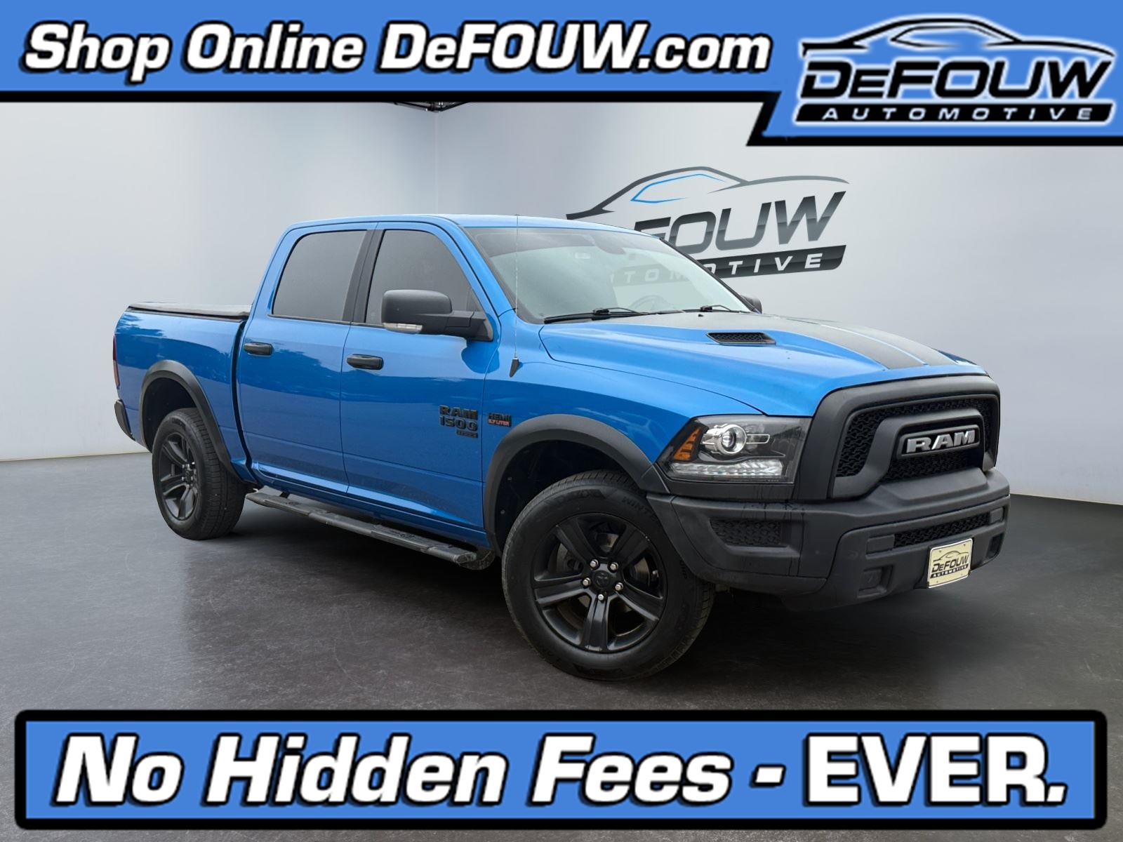 Hydro Blue Pearl 2022 RAM 1500 Pickup Truck Four-Wheel Drive 8-Speed Automatic