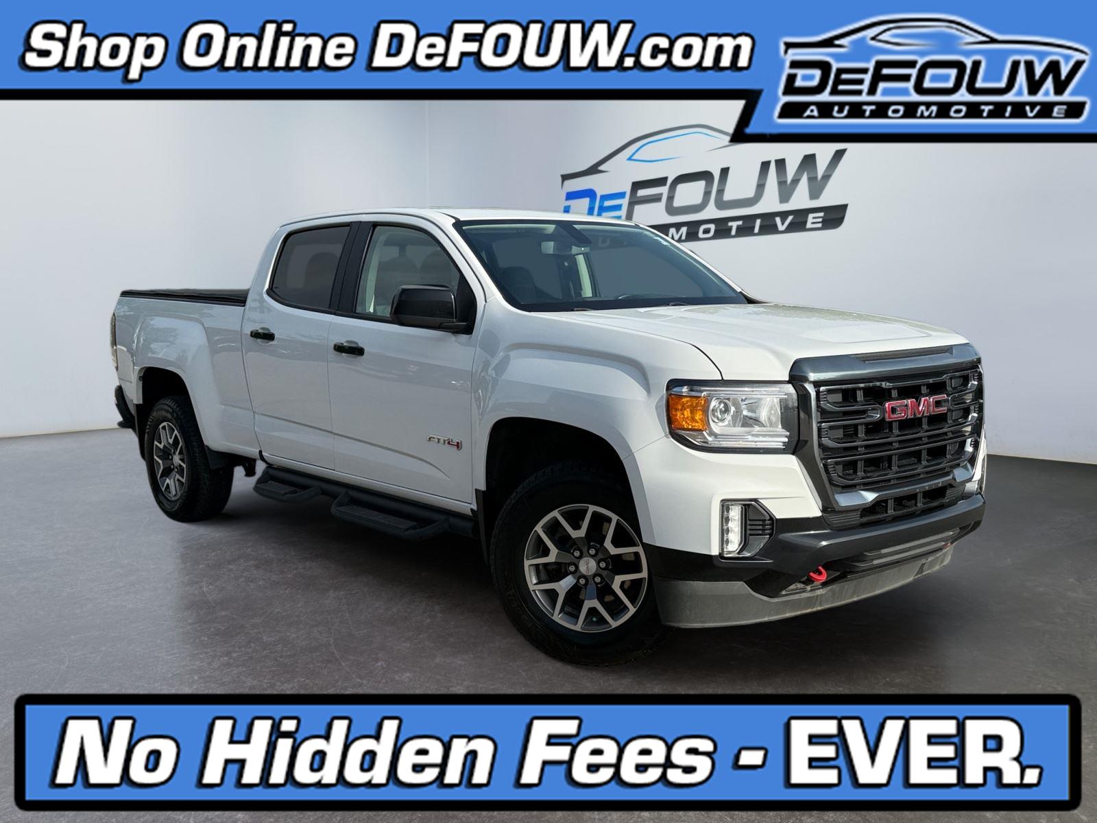 Summit White 2021 GMC Canyon Pickup Truck Four-Wheel Drive 8-Speed Automatic