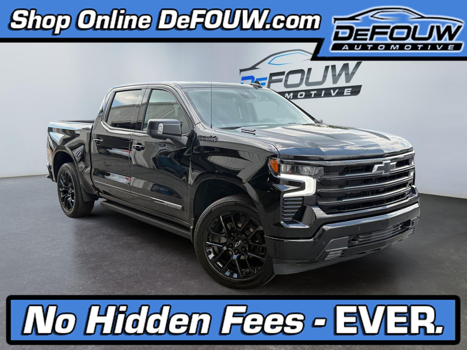 Black 2025 Chevrolet Silverado 1500 Pickup Truck Four-Wheel Drive Automatic