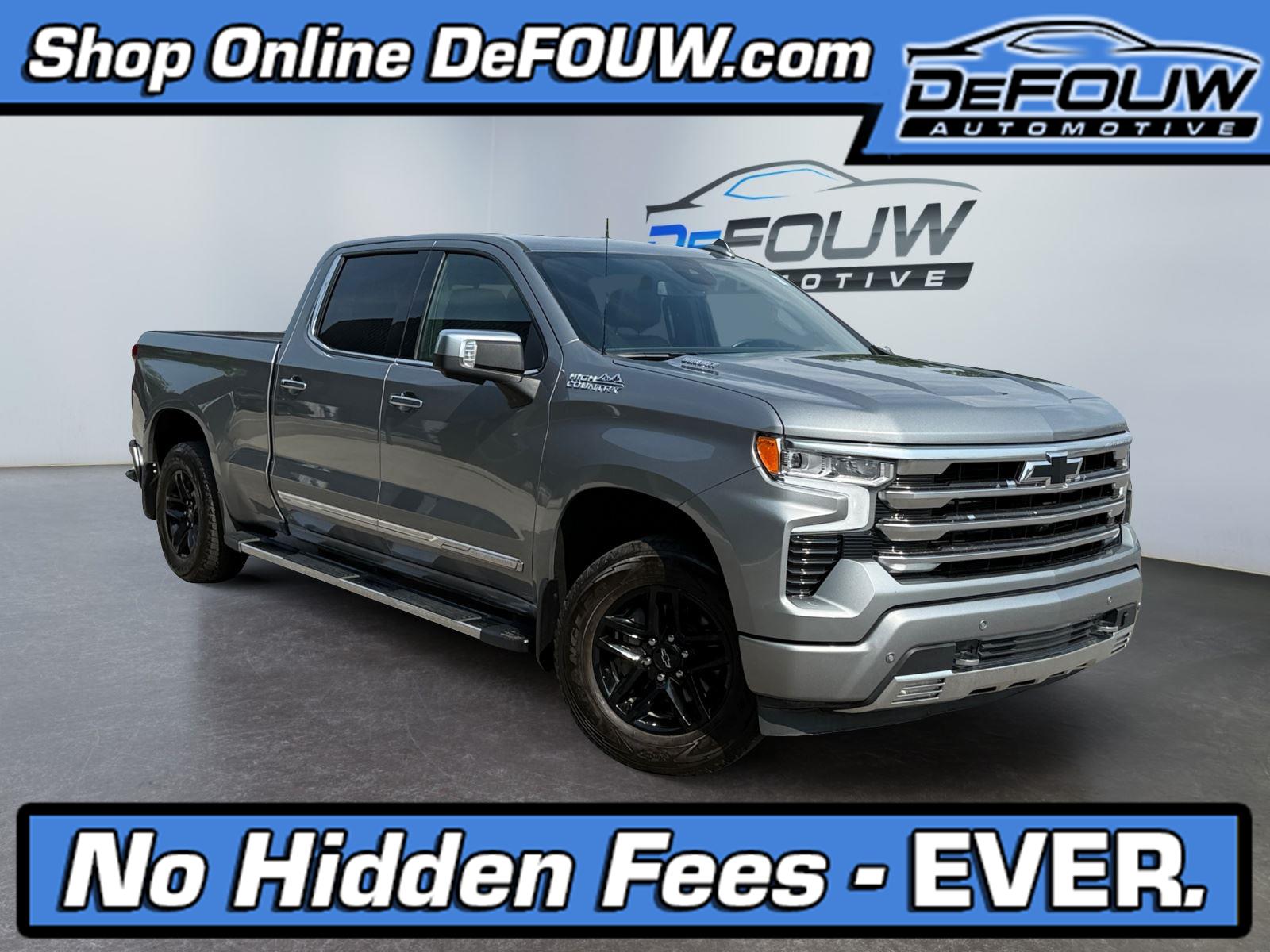 Gray (Sterling Grey Metallic) 2024 Chevrolet Silverado 1500 Pickup Truck Four-Wheel Drive Automatic