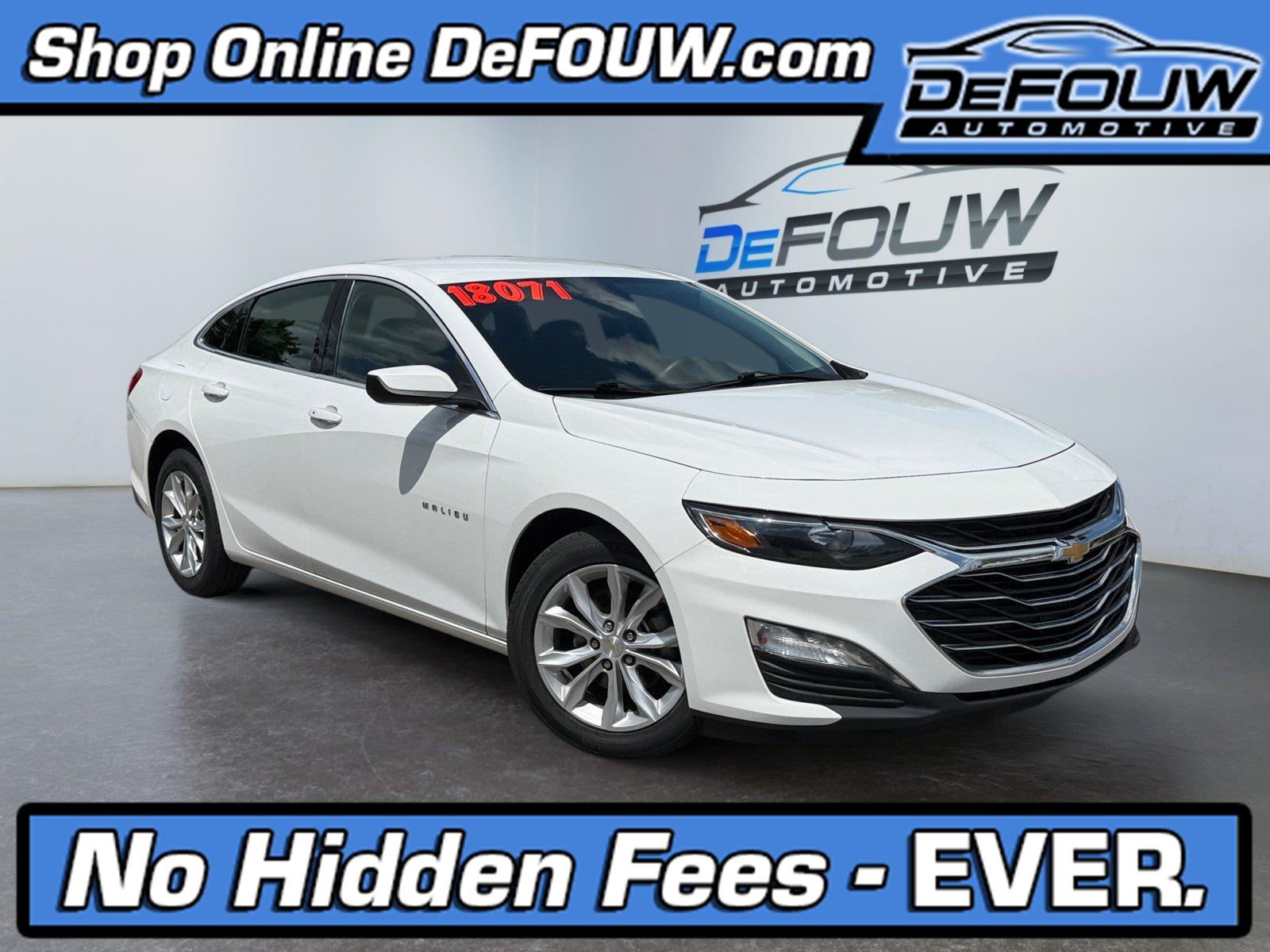 Summit White 2023 Chevrolet Malibu Sedan Front-Wheel Drive Continuously Variable Transmission