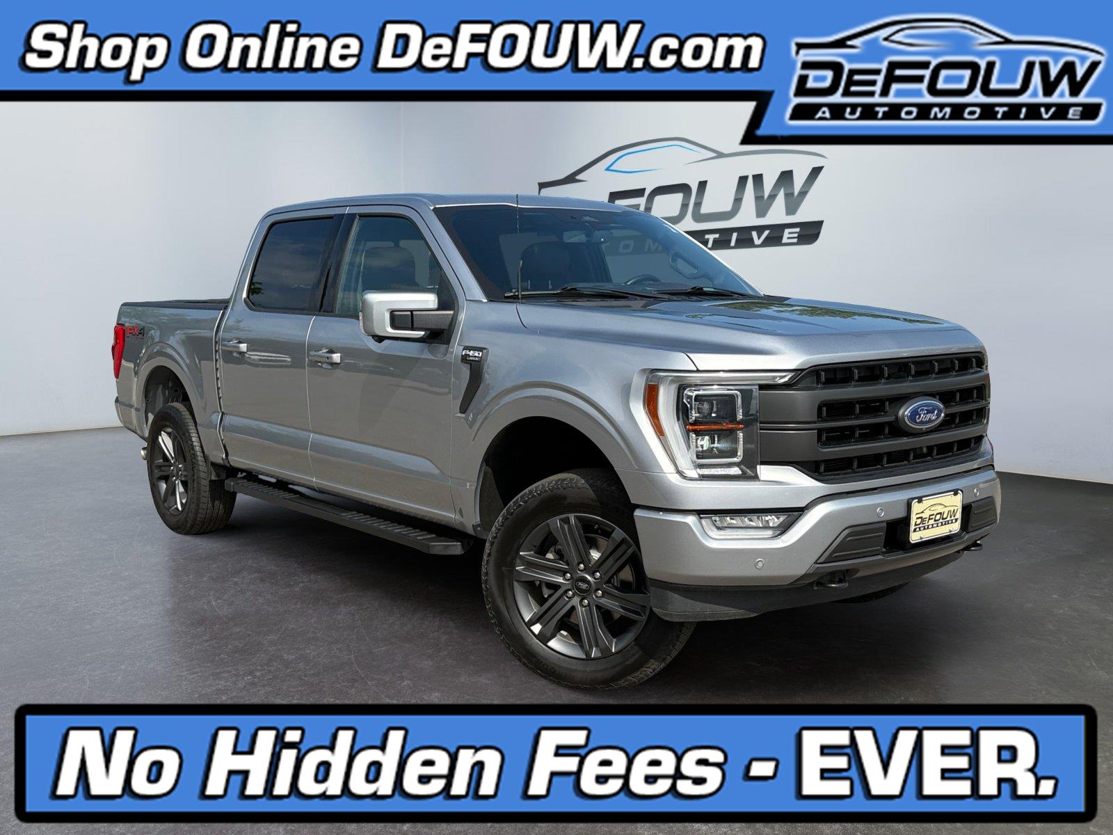 Iconic Silver 2023 Ford F-150 Pickup Truck Four-Wheel Drive Automatic