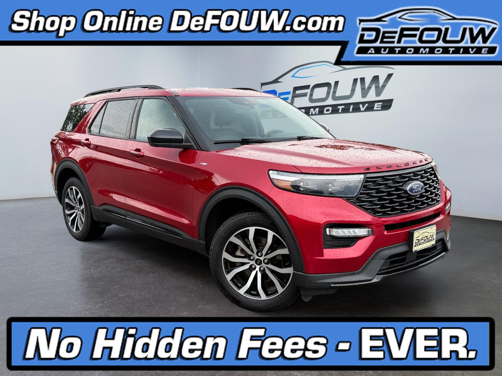Rapid Red Metallic Tinted Clearcoat 2023 Ford Explorer SUV / Crossover All-Wheel Drive Automatic